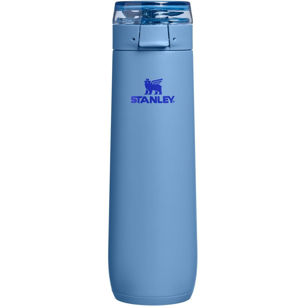 STANLEY Flowstate Spring Flasche | Auslaufsichere Trinkflasche mit Trageschlaufe & aufklappbarem Verschluss mit Verriegelung | Isolierter Edelstahl | Passt in die meisten Becherhalter | BPA-frei | 590 ml | Blue Sky
