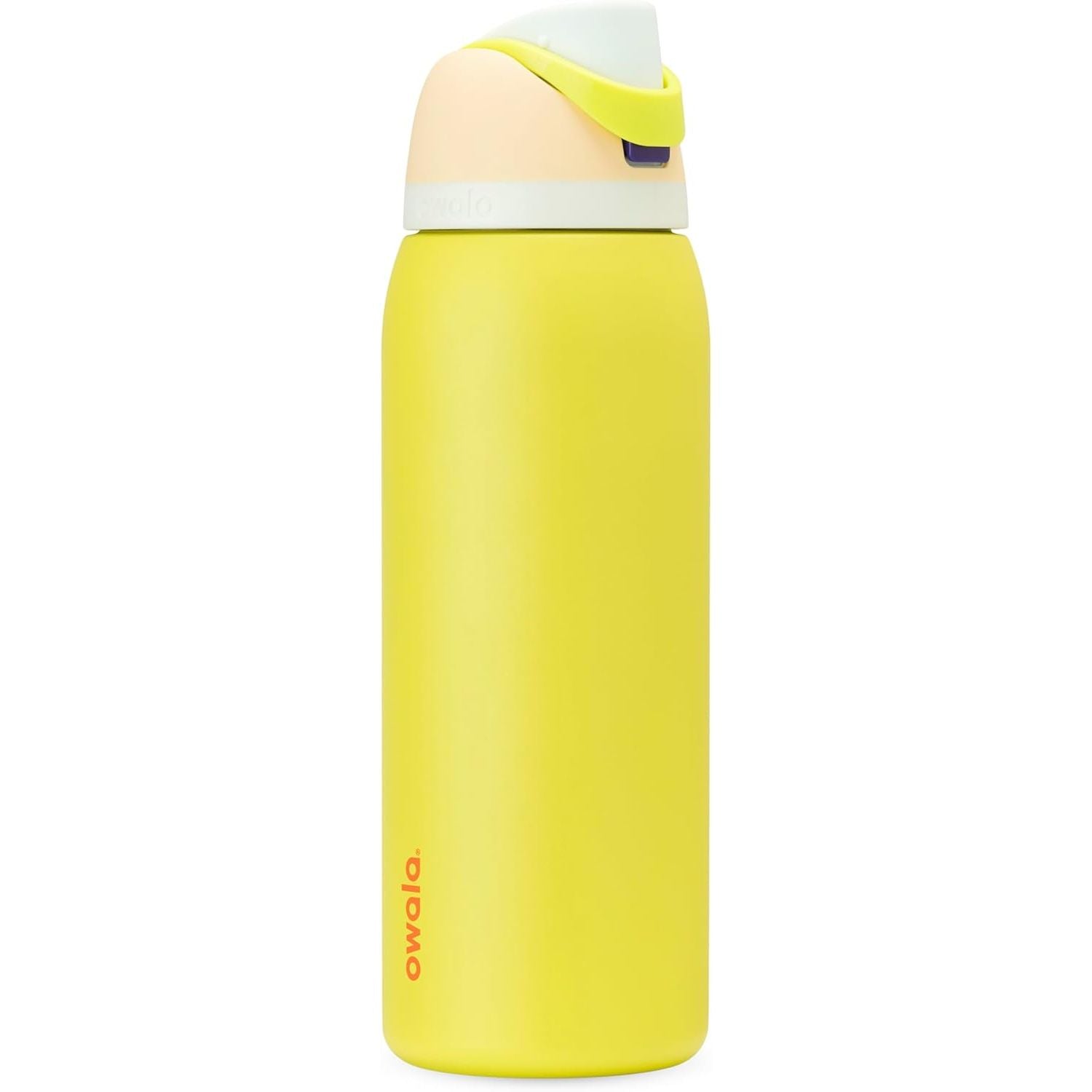 Owala FreeSip Isolierte Edelstahl-Wasserflasche mit Strohhalm für Sport und Reise, BPA-frei, 950 ml, Foggy Tide