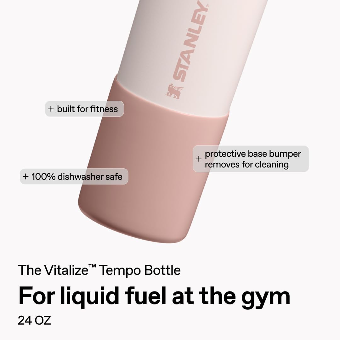 STANLEY Vitalize™ Tempo Flasche 24 oz, Leichte Wasserflasche, Rosenquarz