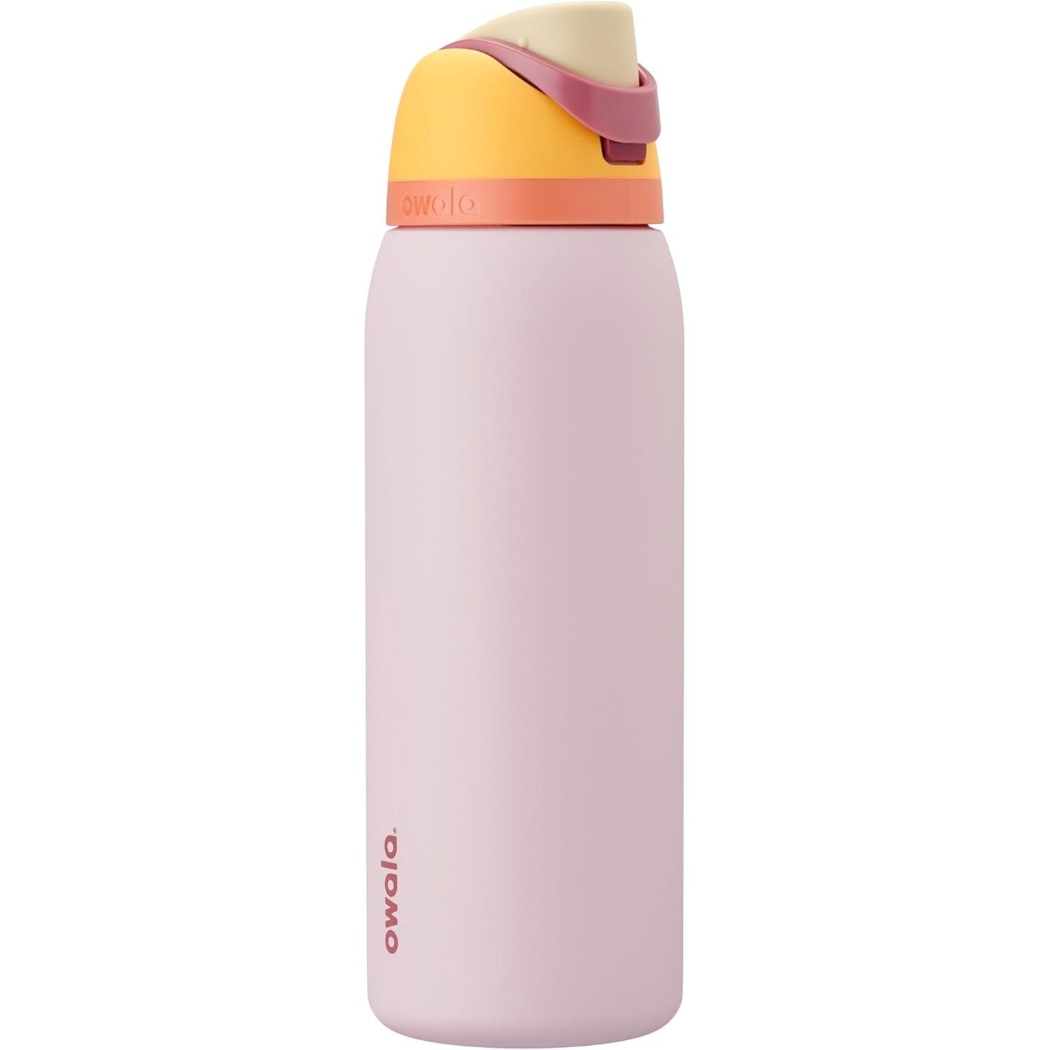 Owala FreeSip Isolierte Edelstahl-Wasserflasche mit Strohhalm für Sport und Reise, BPA-frei, 950 ml, Foggy Tide