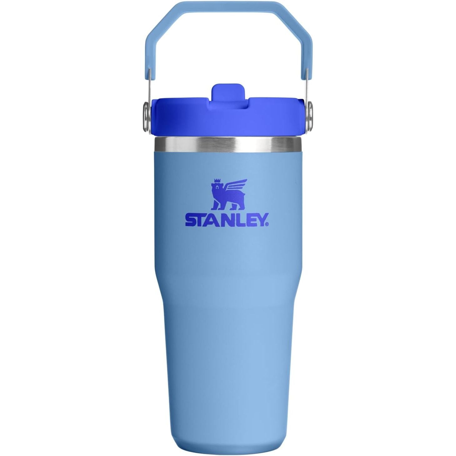 STANLEY IceFlow 2.0 Flip Straw Tumbler mit Griff 887 ml | Drehverschluss und Klappstrohhalm | Auslaufsichere Wasserflasche | Isolierter Edelstahl | BPA-frei | Rose Quarz 2.0