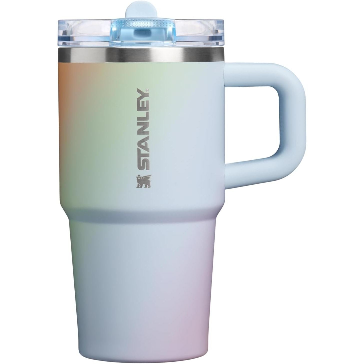 STANLEY Quencher ProTour Flip Straw Tumbler mit auslaufsicherem Deckel 1,2 Liter | Integrierter Strohhalm und Griff | Passt in Becherhalter für Reisen | Isolierter Edelstahlbecher | BPA-frei | Rosenquarz