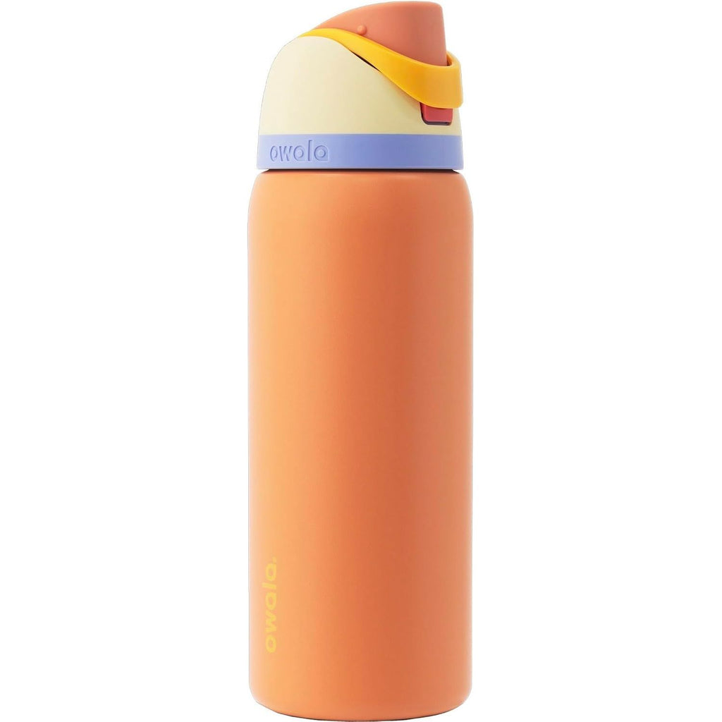 Owala FreeSip Edelstahl-Wasserflasche, Lemon Meringue, 946 ml