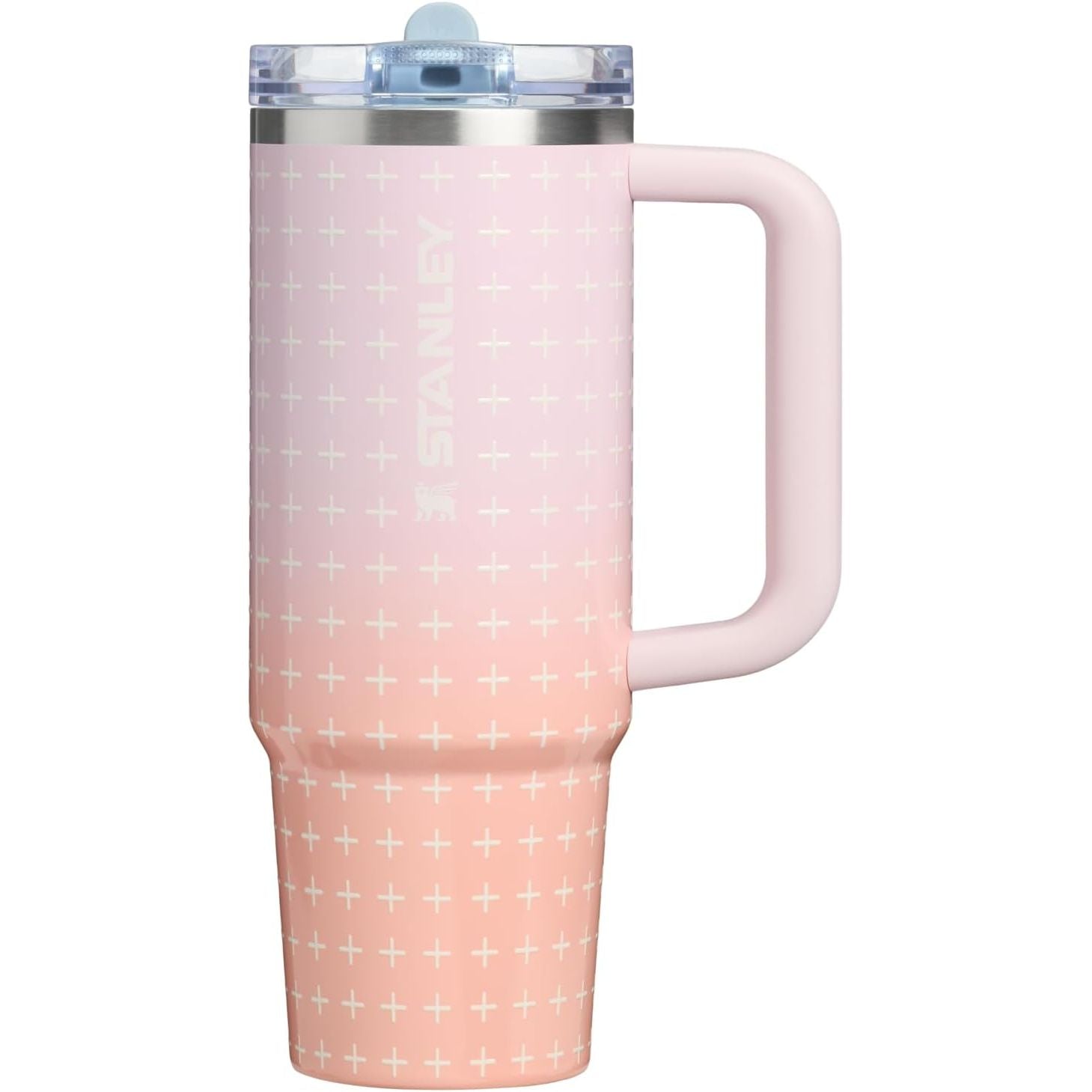 STANLEY Quencher ProTour Flip Straw Tumbler mit auslaufsicherem Deckel 1,2 Liter | Integrierter Strohhalm und Griff | Passt in Becherhalter für Reisen | Isolierter Edelstahlbecher | BPA-frei | Rosenquarz