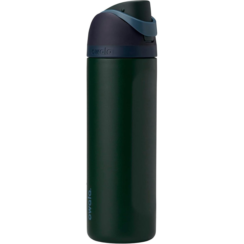 Owala FreeSip Isolierte Edelstahl-Wasserflasche mit Strohhalm für Sport und Reise, BPA-frei, 950 ml, Foggy Tide