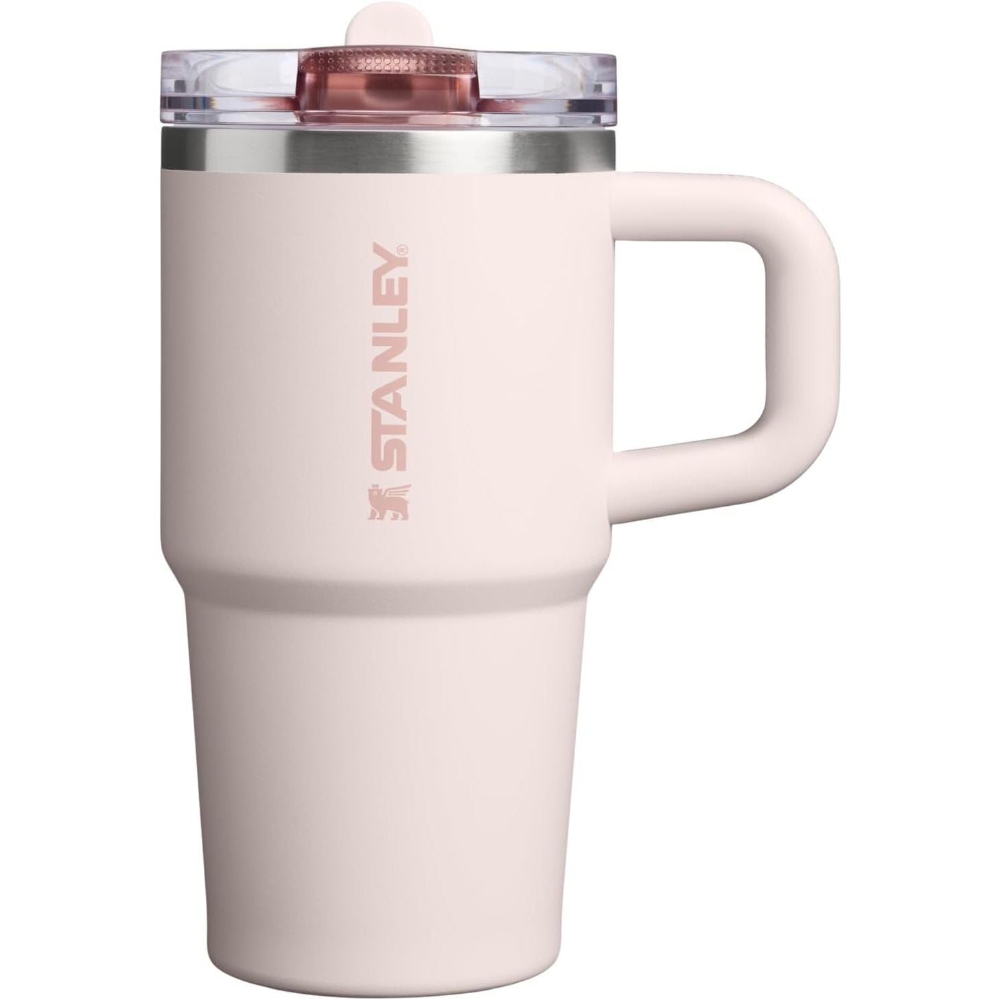 STANLEY Quencher ProTour Flip Straw Tumbler mit auslaufsicherem Deckel 1,2 Liter | Integrierter Strohhalm und Griff | Passt in Becherhalter für Reisen | Isolierter Edelstahlbecher | BPA-frei | Rosenquarz