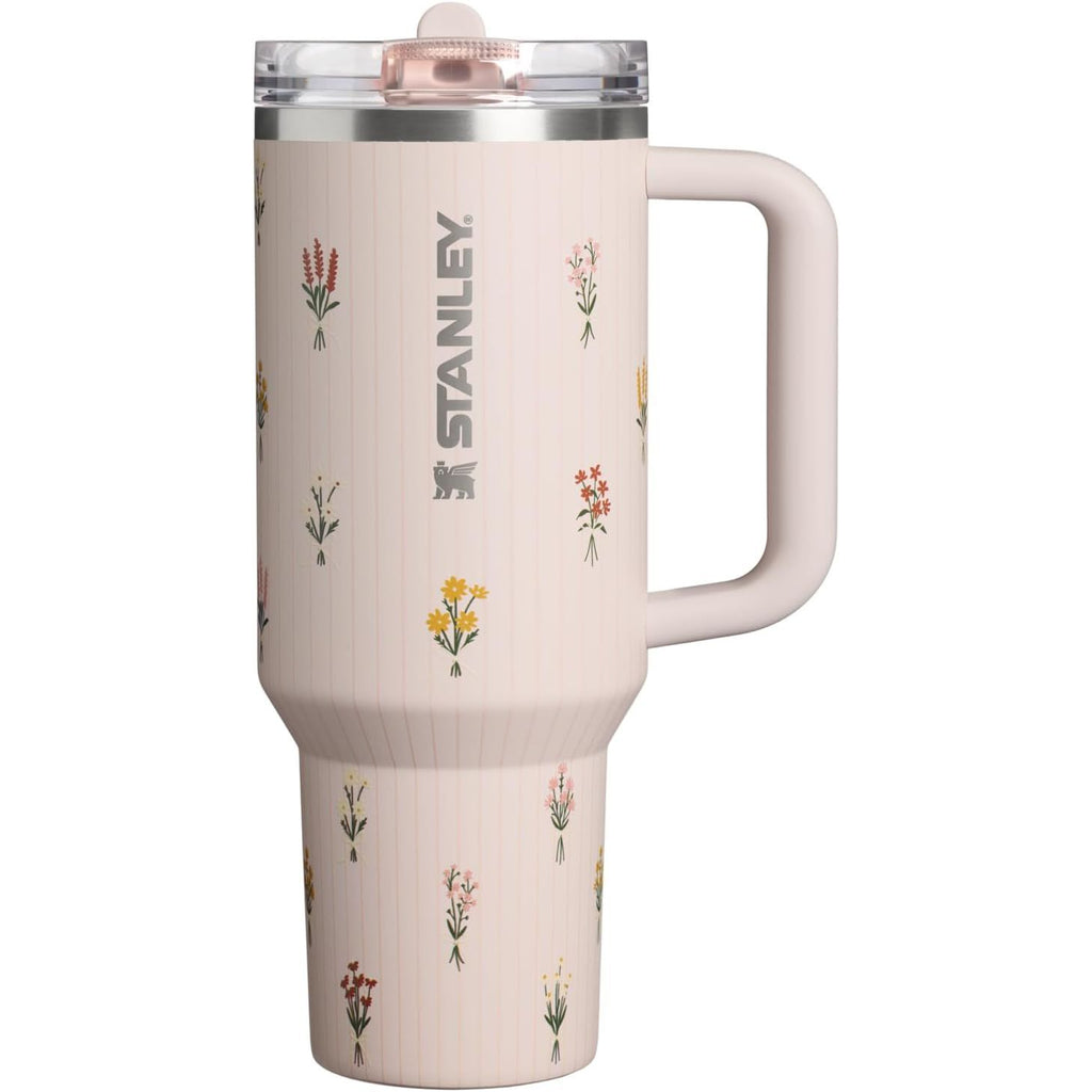 STANLEY Quencher ProTour Flip Straw Tumbler mit auslaufsicherem Deckel 1,2 Liter | Integrierter Strohhalm und Griff | Passt in Becherhalter für Reisen | Isolierter Edelstahlbecher | BPA-frei | Rosenquarz