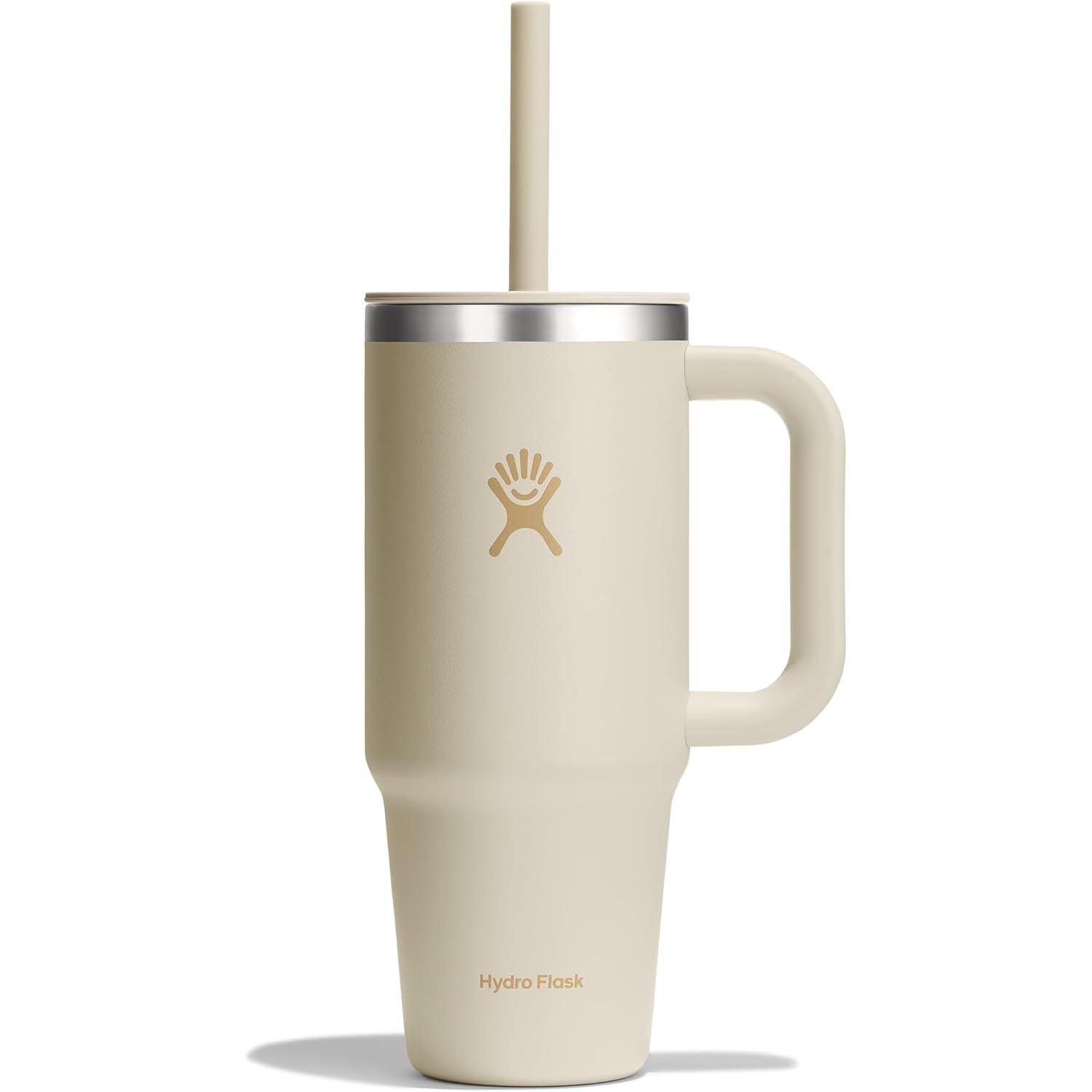 Hydro Flask Travel Tumbler mit Griff, Deckel und Trinkhalm – Isolierter Edelstahl, 40 Oz Trillium