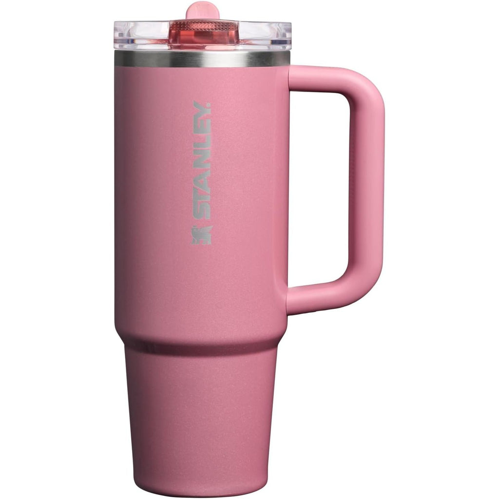 STANLEY Quencher ProTour Flip Straw Tumbler mit auslaufsicherem Deckel 1,2 Liter | Integrierter Strohhalm und Griff | Passt in Becherhalter für Reisen | Isolierter Edelstahlbecher | BPA-frei | Rosenquarz