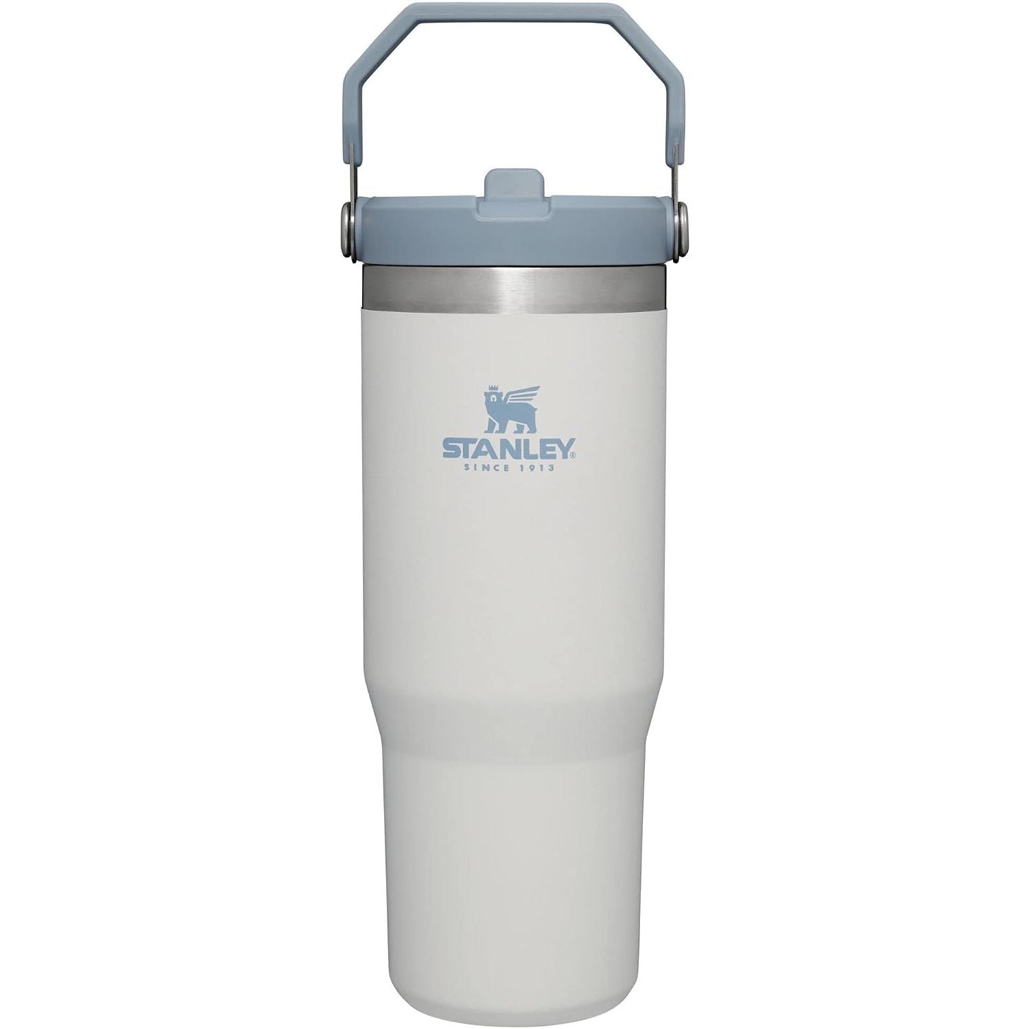 STANLEY IceFlow 2.0 Flip Straw Tumbler mit Griff 887 ml | Drehverschluss und Klappstrohhalm | Auslaufsichere Wasserflasche | Isolierter Edelstahl | BPA-frei | Rose Quarz 2.0