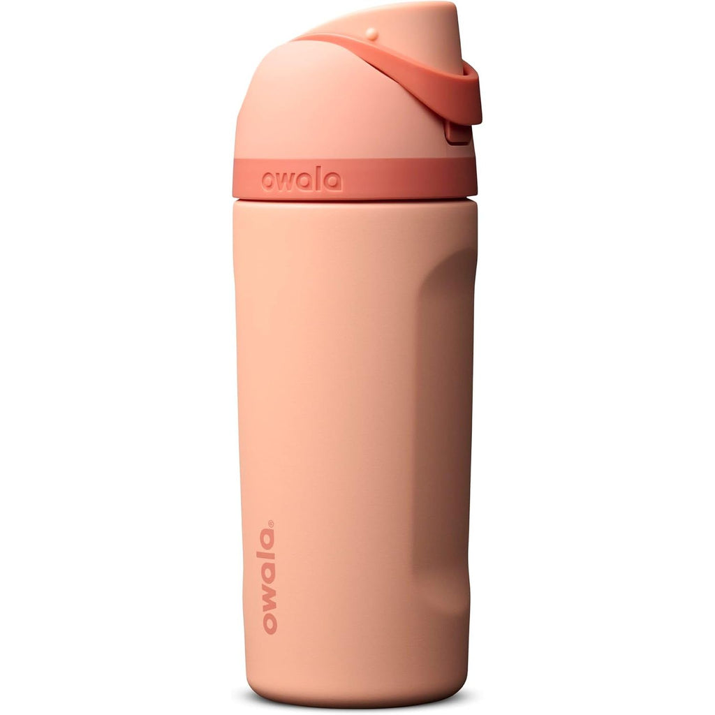 Owala FreeSip Isolierte Edelstahl-Wasserflasche mit Strohhalm für Sport und Reise, BPA-frei, 950 ml, Foggy Tide
