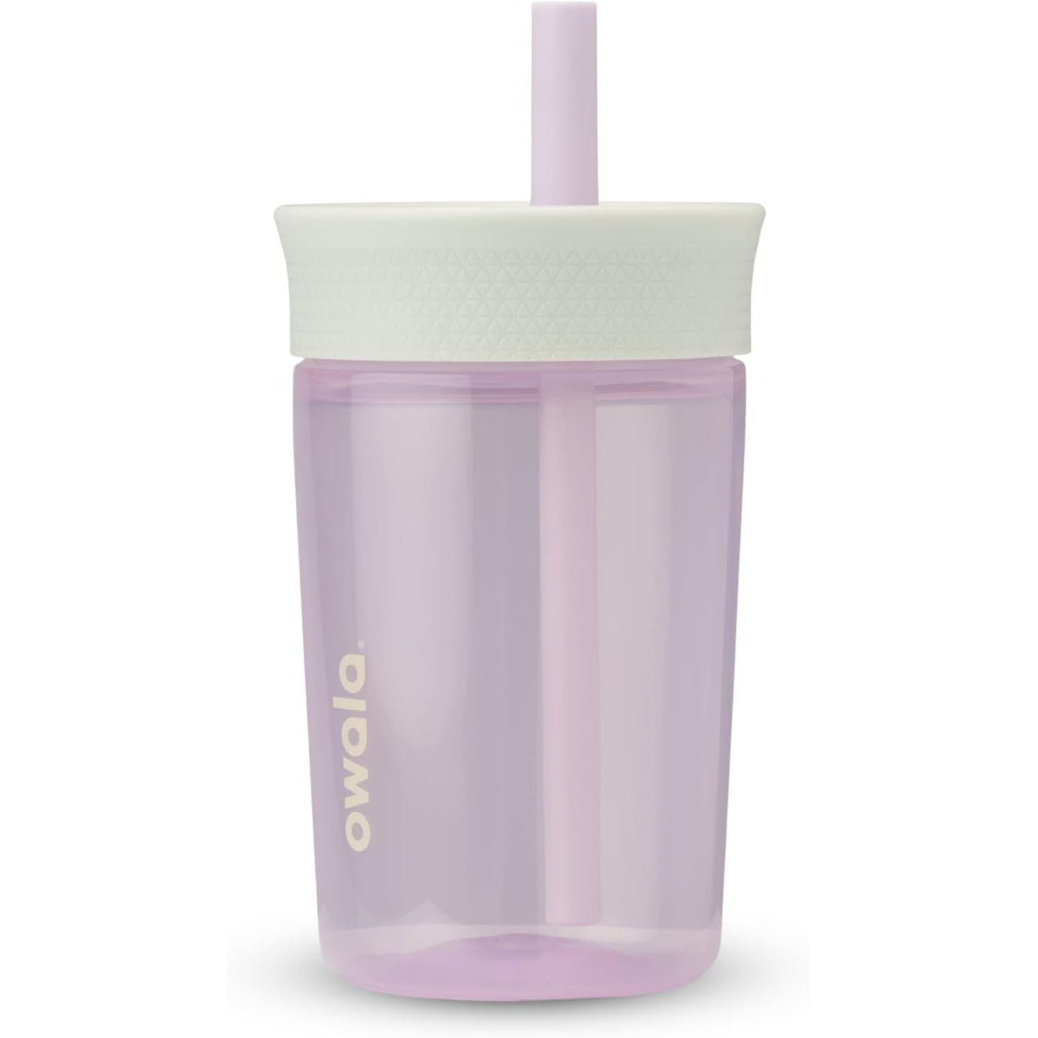 Owala Kids BPA-freier Kunststoffbecher mit auslaufsicherem, flexiblem Strohhalm, leicht zu reinigen, Kinder-Trinkflasche, ideal für Reisen, spülmaschinenfest, 444 ml, Marineblau und Blau (Home Base)