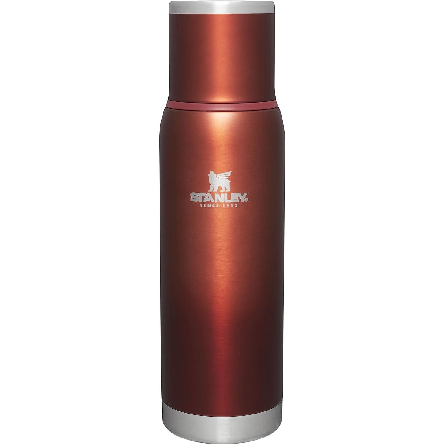Stanley Adventure-To-Go Vakuumflasche 1,1 l | Weithals mit auslaufsicherem Tassendeckel | Hält Getränke heiß oder kalt | Kompakt für Reisen | Isolierte Edelstahl-Thermflasche | BPA-frei | Spring Green