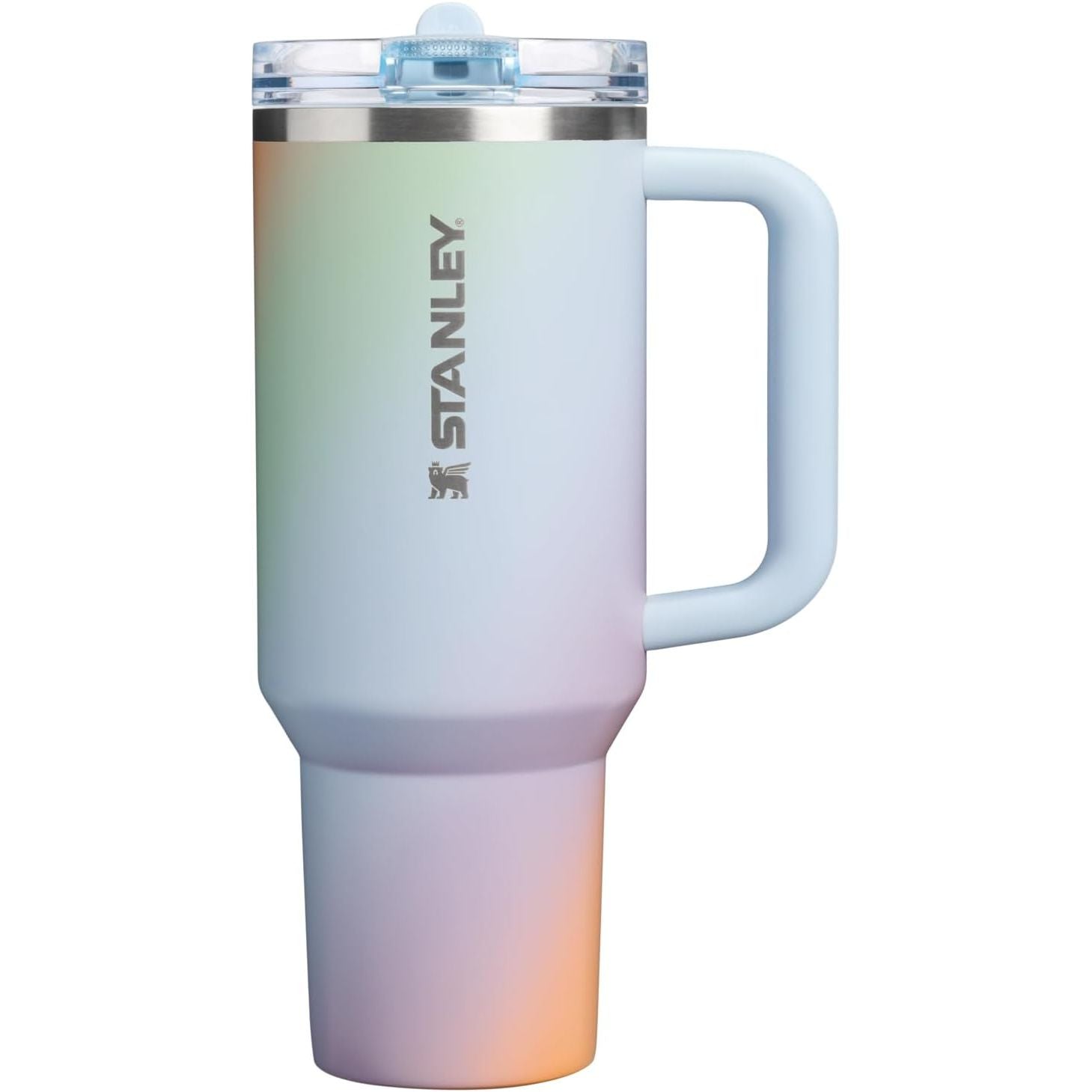STANLEY Quencher ProTour Flip Straw Tumbler mit auslaufsicherem Deckel 1,2 Liter | Integrierter Strohhalm und Griff | Passt in Becherhalter für Reisen | Isolierter Edelstahlbecher | BPA-frei | Rosenquarz