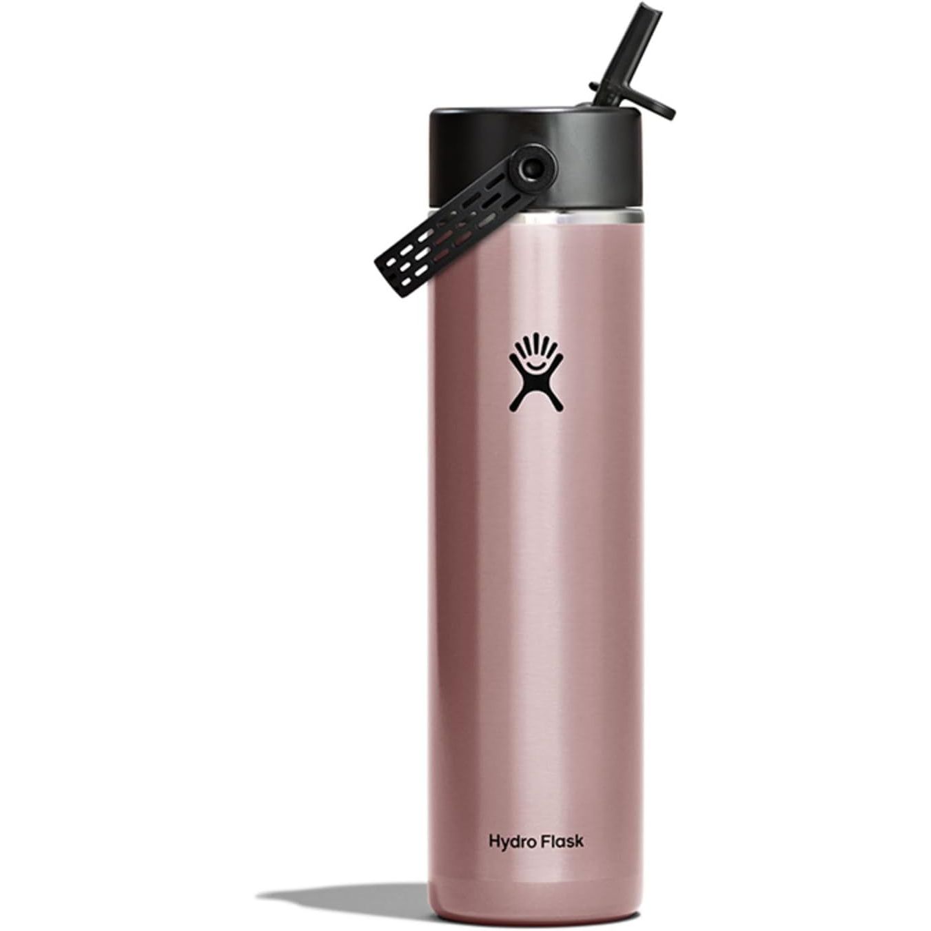 Hydro Flask 24 Oz Lightweight Wide Straw Lid - Isolierte Edelstahl-Wasserflasche - Wandern, Pendeln Granatrot