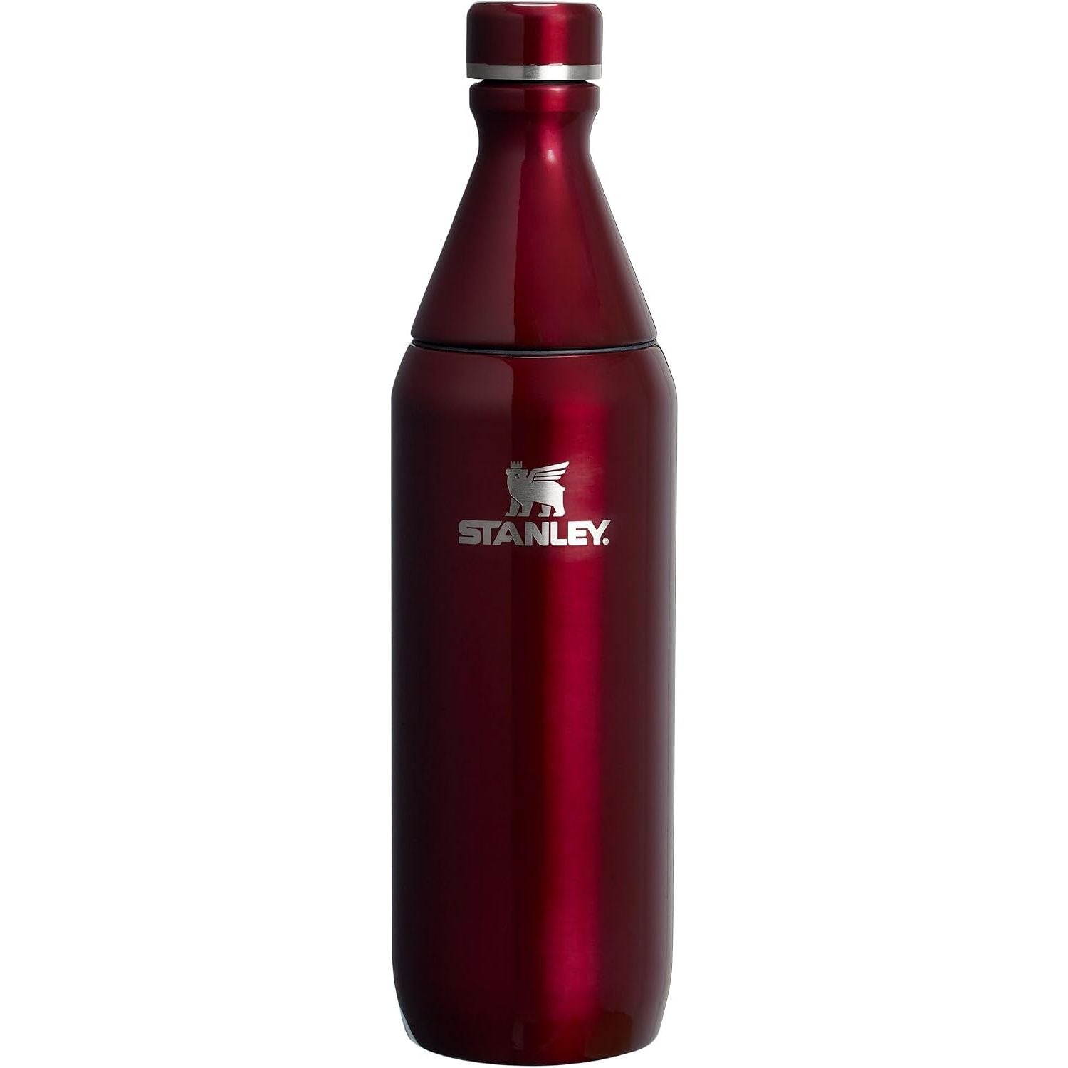 Stanley All Day Slim Bottle 20 oz | Schraubdeckel mit auslaufsicherer Dichtung | Schlankes Design für Reisen und Sport | Isolierter Edelstahl | BPA-frei | Creme