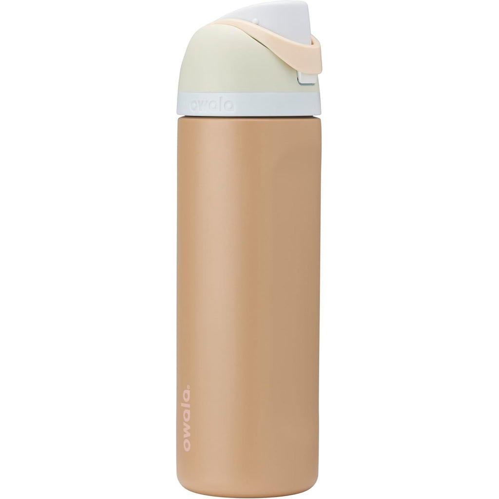 Owala FreeSip Isolierte Edelstahl-Wasserflasche mit Strohhalm für Sport und Reise, BPA-frei, 950 ml, Foggy Tide