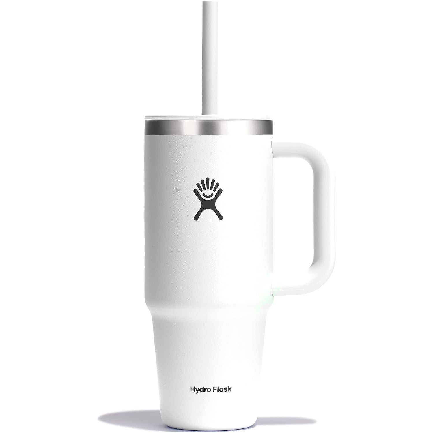 Hydro Flask Travel Tumbler mit Griff, Deckel und Trinkhalm – Isolierter Edelstahl, 40 Oz Trillium