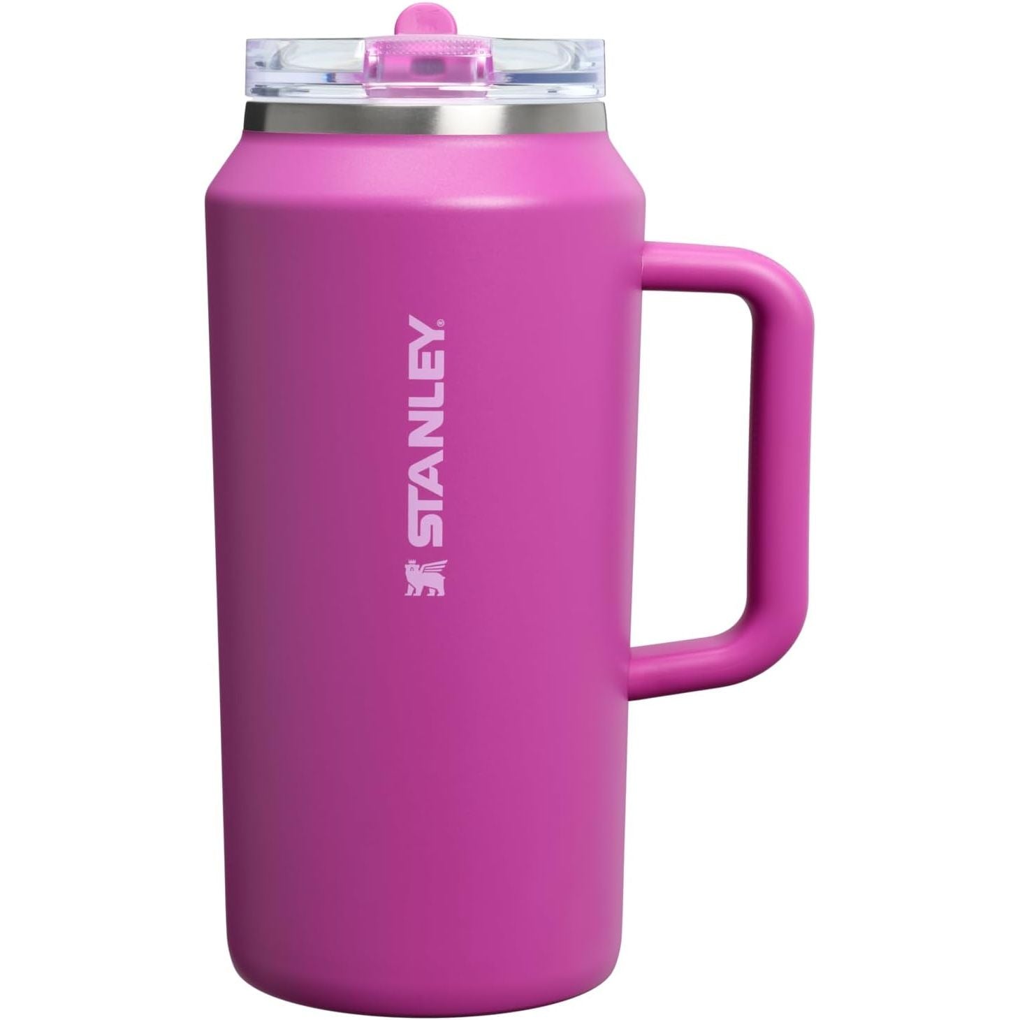 STANLEY Quencher ProTour Flip Straw Tumbler mit auslaufsicherem Deckel 1,2 Liter | Integrierter Strohhalm und Griff | Passt in Becherhalter für Reisen | Isolierter Edelstahlbecher | BPA-frei | Rosenquarz