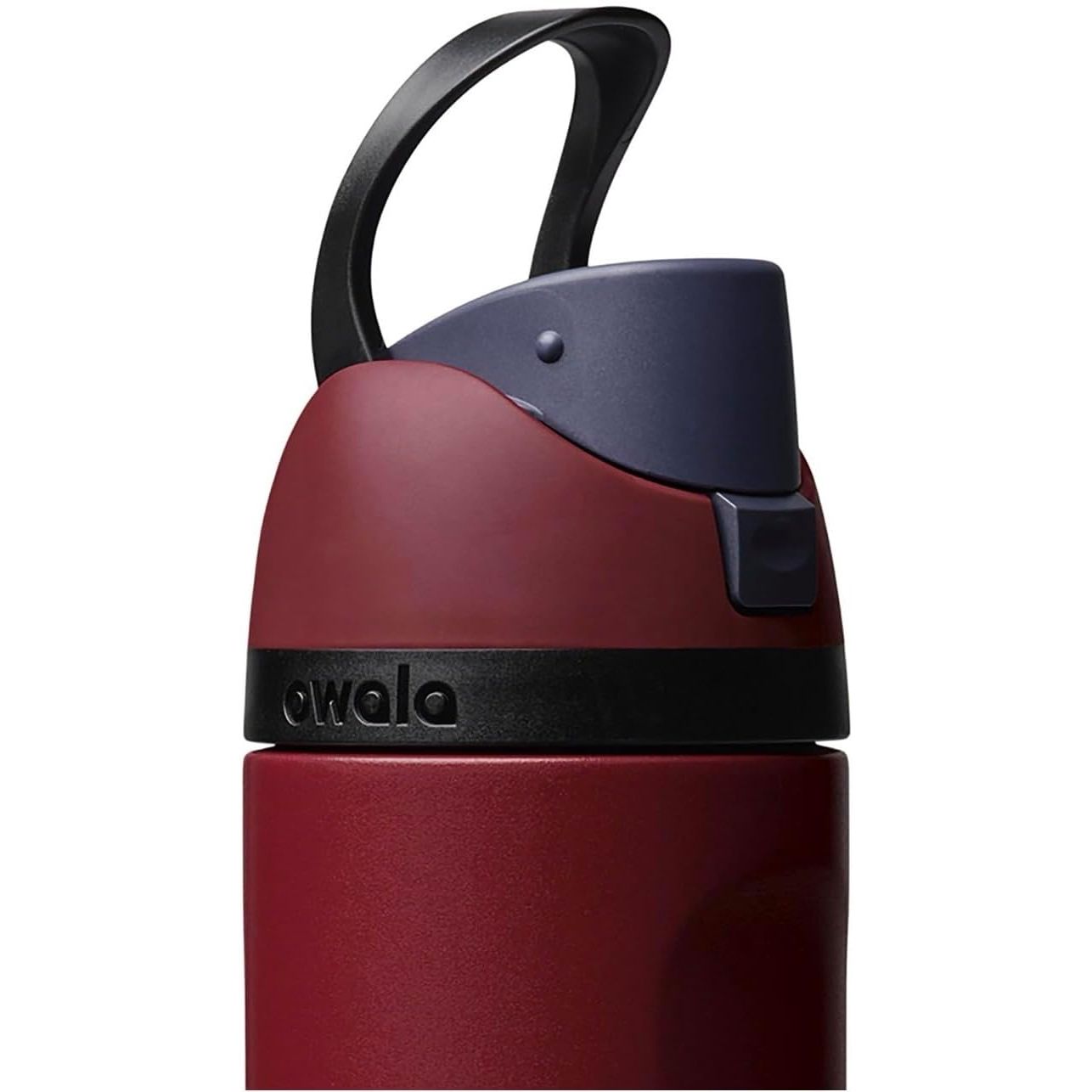 Owala Freesip Isolierte Edelstahl-Wasserflasche mit Strohhalm, Burgundy Bay, 710 ml