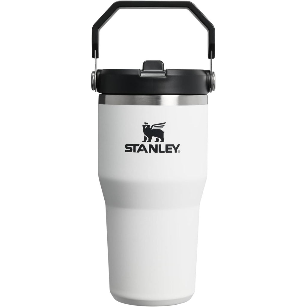 STANLEY IceFlow 2.0 Flip Straw Tumbler mit Griff 887 ml | Drehverschluss und Klappstrohhalm | Auslaufsichere Wasserflasche | Isolierter Edelstahl | BPA-frei | Rose Quarz 2.0