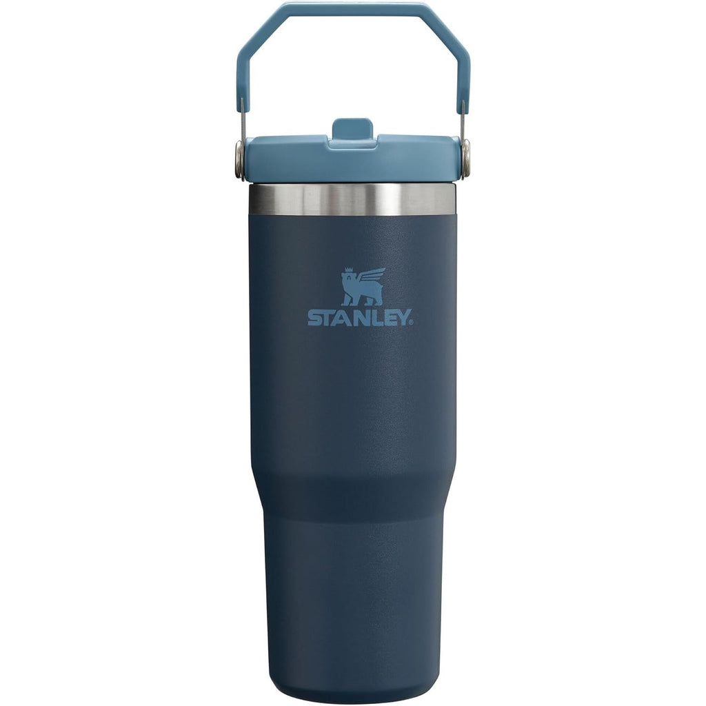 STANLEY IceFlow 2.0 Flip Straw Tumbler mit Griff 887 ml | Drehverschluss und Klappstrohhalm | Auslaufsichere Wasserflasche | Isolierter Edelstahl | BPA-frei | Rose Quarz 2.0