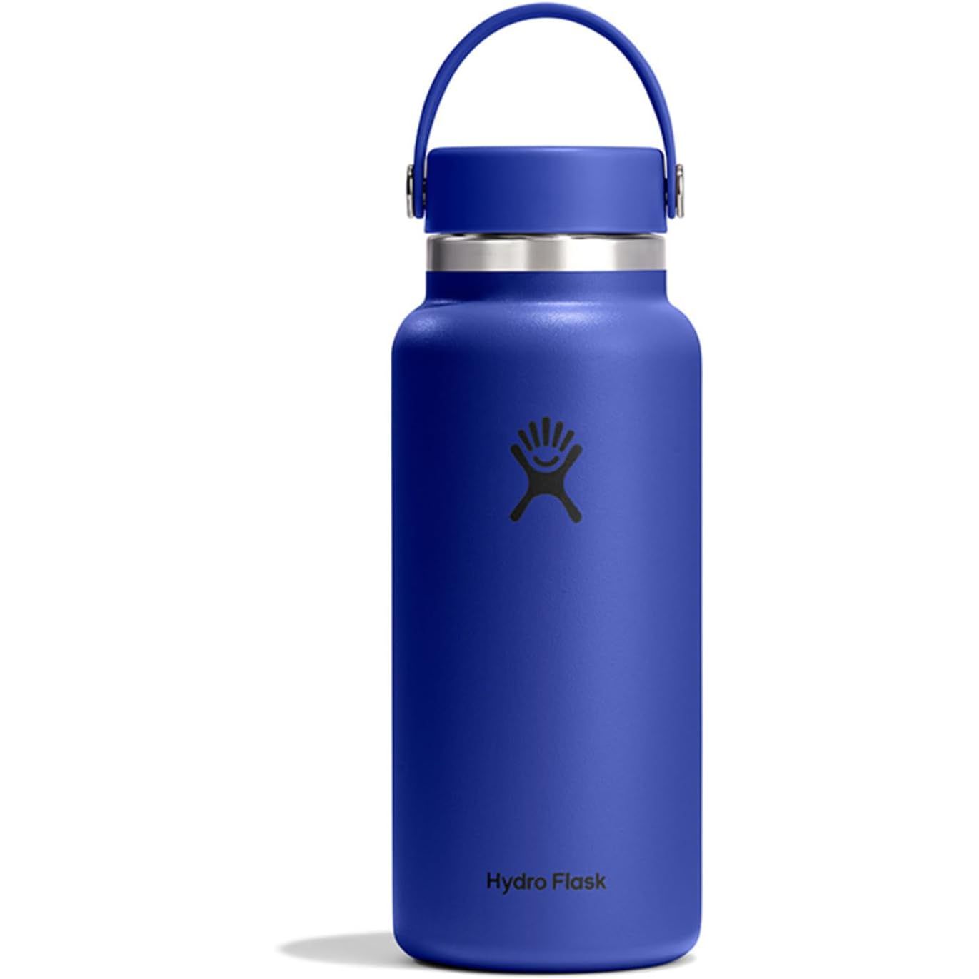 Hydro Flask Wasserflasche – isolierter Edelstahl – Weithals-Flex-Deckel, auslaufsicher, tropffrei und wiederbefüllbar, 590 ml Harbor Blue