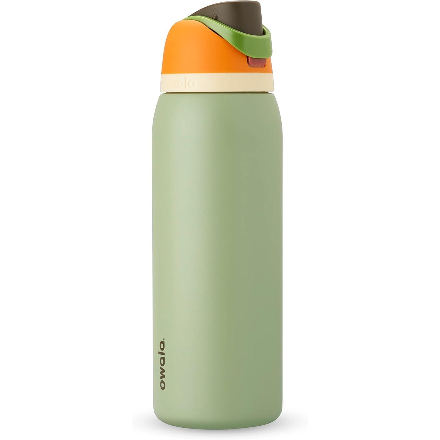 Owala FreeSip Isolierte Edelstahl-Wasserflasche mit Strohhalm für Sport und Reise, BPA-frei, 950 ml, Foggy Tide