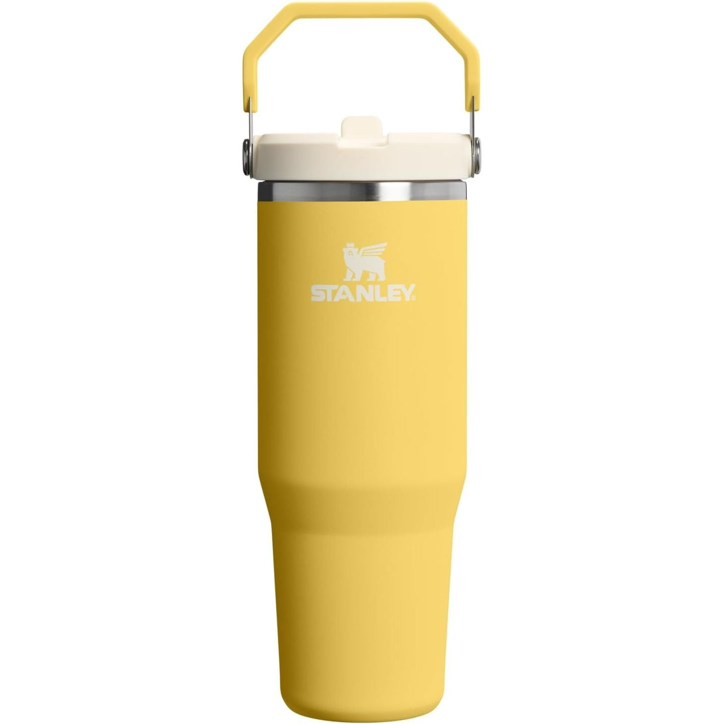 STANLEY IceFlow 2.0 Flip Straw Tumbler mit Griff 887 ml | Drehverschluss und Klappstrohhalm | Auslaufsichere Wasserflasche | Isolierter Edelstahl | BPA-frei | Rose Quarz 2.0