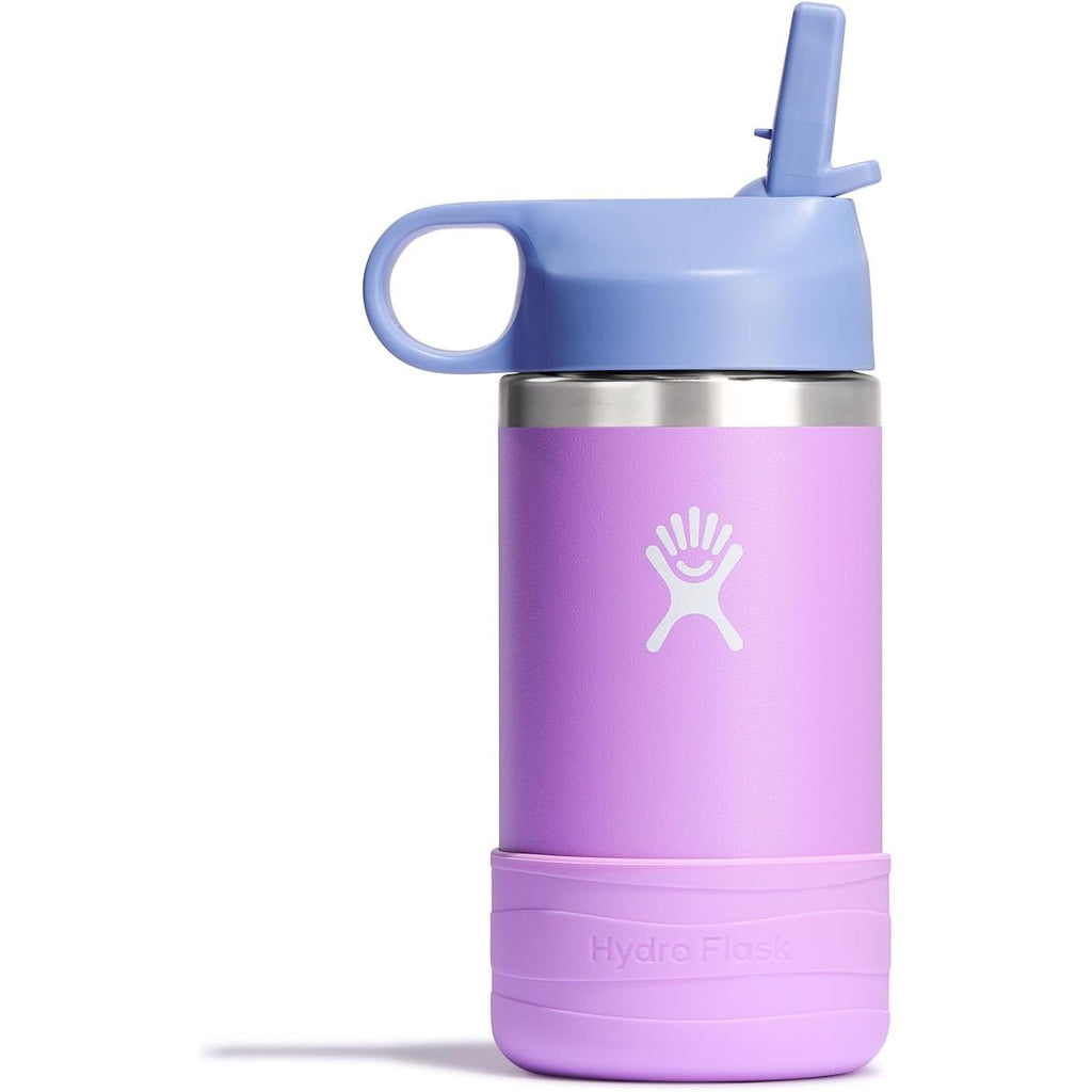 Hydro Flask Kinder-Trinkflasche für die Schule - Edelstahl und isoliert mit Strohhalmverschluss - 355 ml in Seaspray Blue