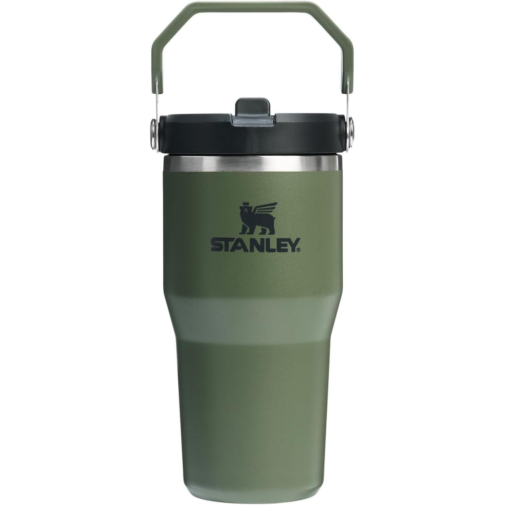 STANLEY IceFlow 2.0 Flip Straw Tumbler mit Griff 887 ml | Drehverschluss und Klappstrohhalm | Auslaufsichere Wasserflasche | Isolierter Edelstahl | BPA-frei | Rose Quarz 2.0