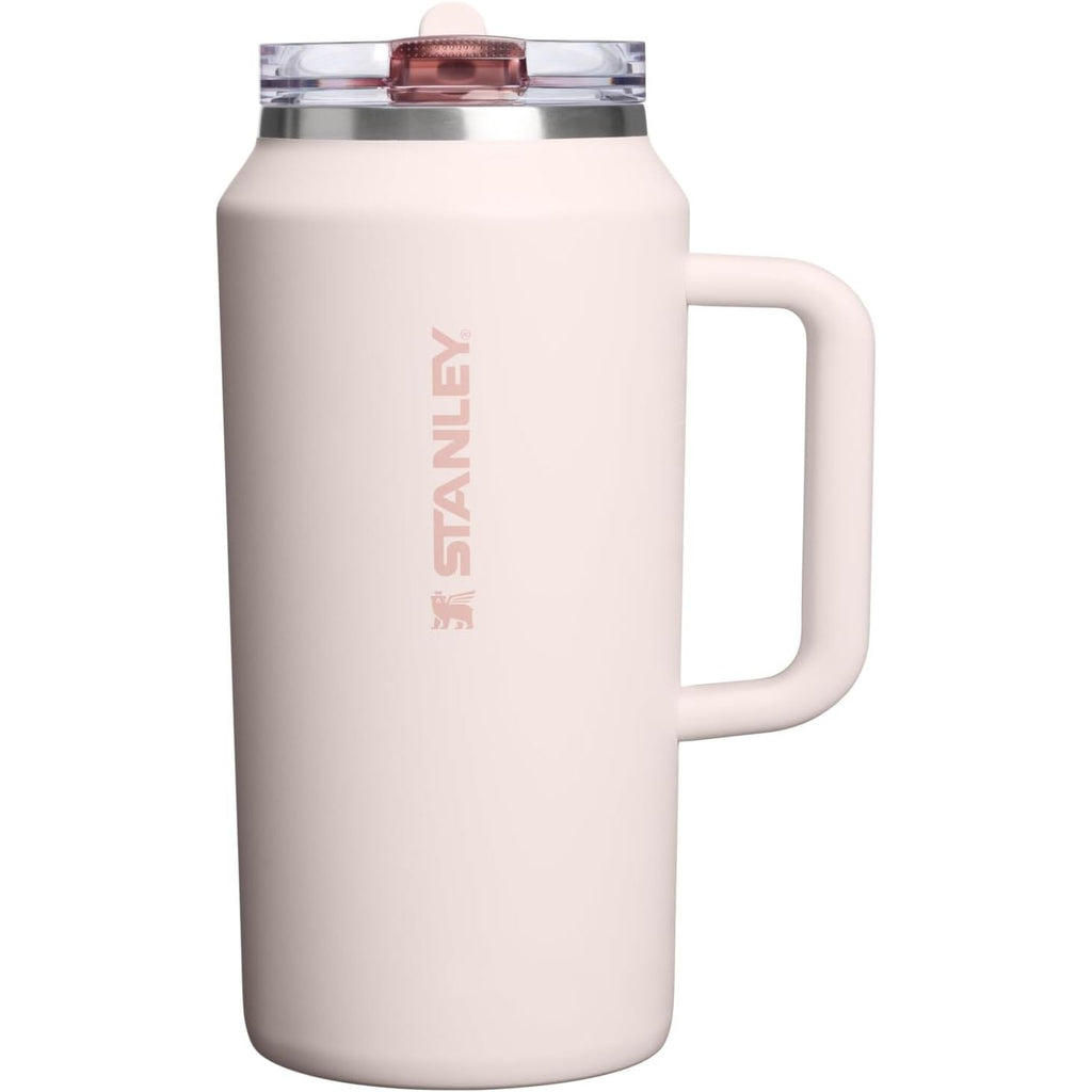 STANLEY Quencher ProTour Flip Straw Tumbler mit auslaufsicherem Deckel 1,2 Liter | Integrierter Strohhalm und Griff | Passt in Becherhalter für Reisen | Isolierter Edelstahlbecher | BPA-frei | Rosenquarz