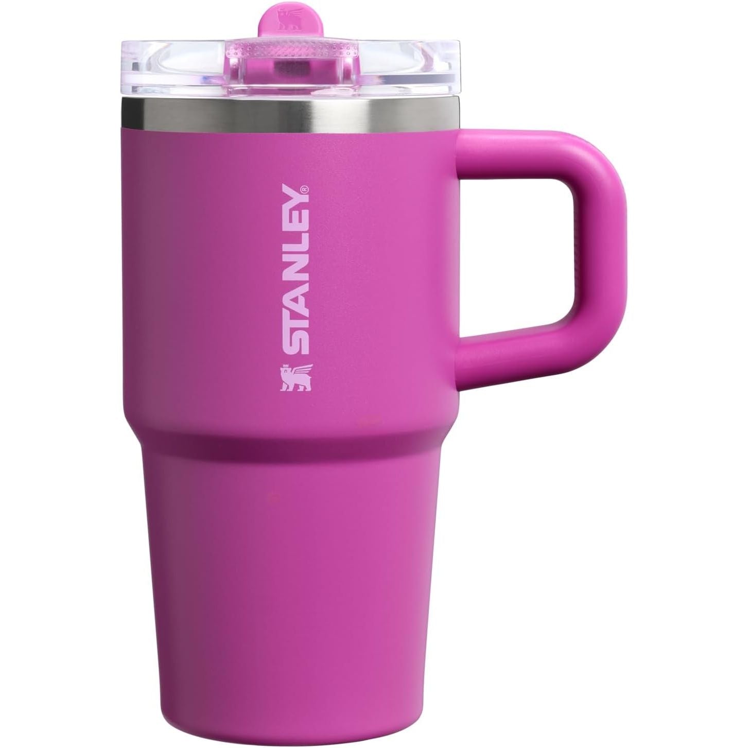 STANLEY Quencher ProTour Flip Straw Tumbler mit auslaufsicherem Deckel 1,2 Liter | Integrierter Strohhalm und Griff | Passt in Becherhalter für Reisen | Isolierter Edelstahlbecher | BPA-frei | Rosenquarz
