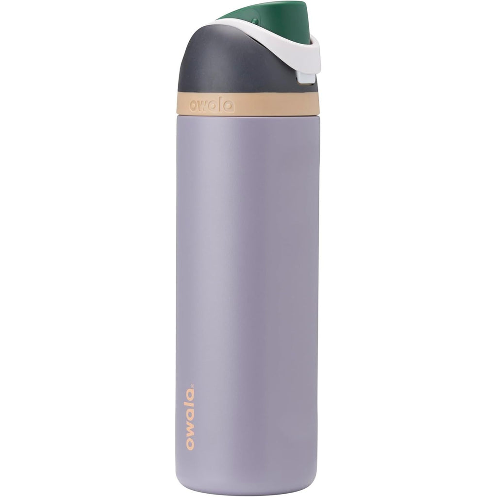 Owala FreeSip Isolierte Edelstahl-Wasserflasche mit Strohhalm für Sport und Reise, BPA-frei, 950 ml, Foggy Tide