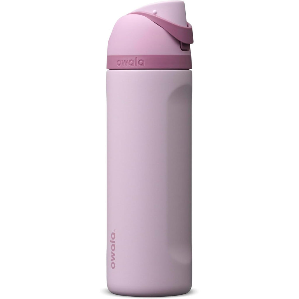 Owala FreeSip Isolierte Edelstahl-Trinkflasche mit Strohhalm für Sport, Reisen und Schule, BPA-frei, 710 ml, Butter Half