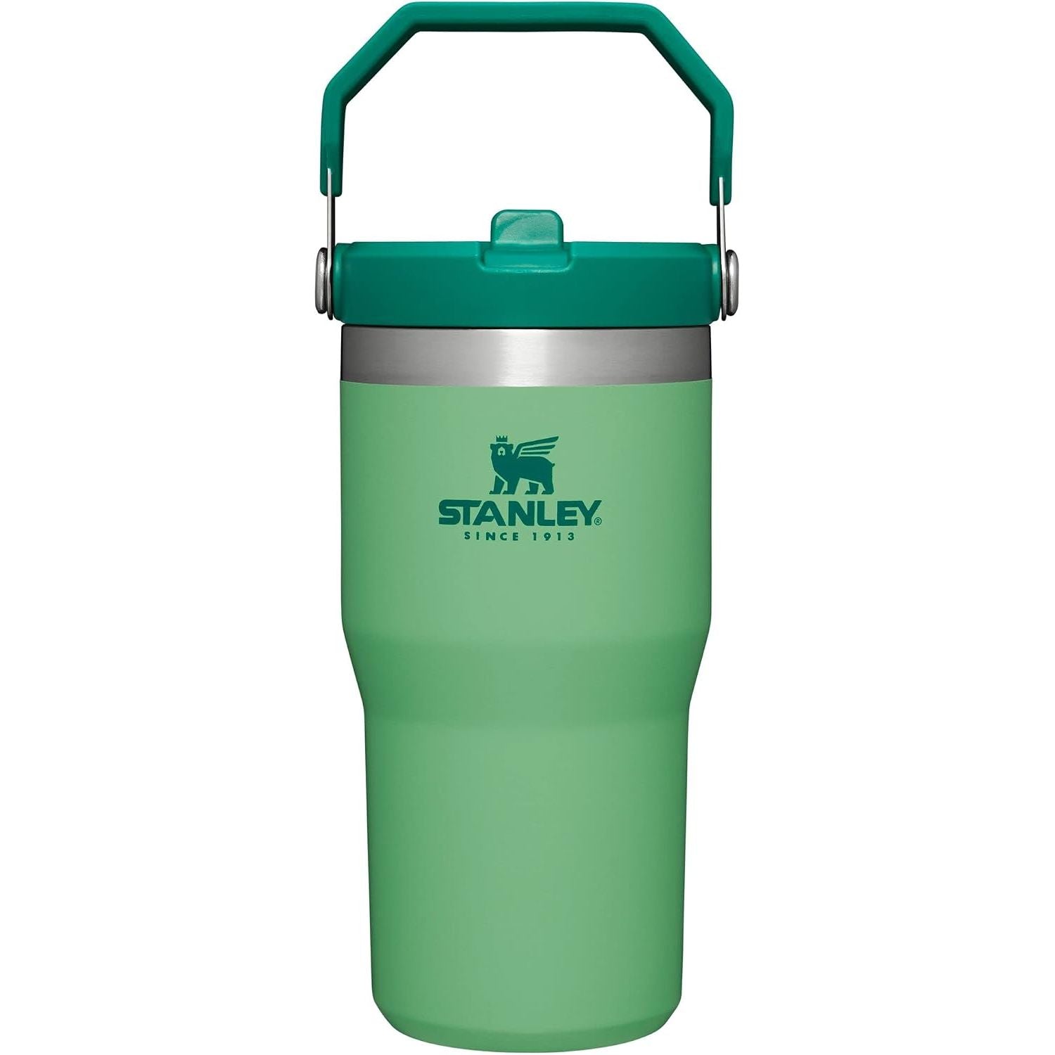 STANLEY IceFlow 2.0 Flip Straw Tumbler mit Griff 887 ml | Drehverschluss und Klappstrohhalm | Auslaufsichere Wasserflasche | Isolierter Edelstahl | BPA-frei | Rose Quarz 2.0
