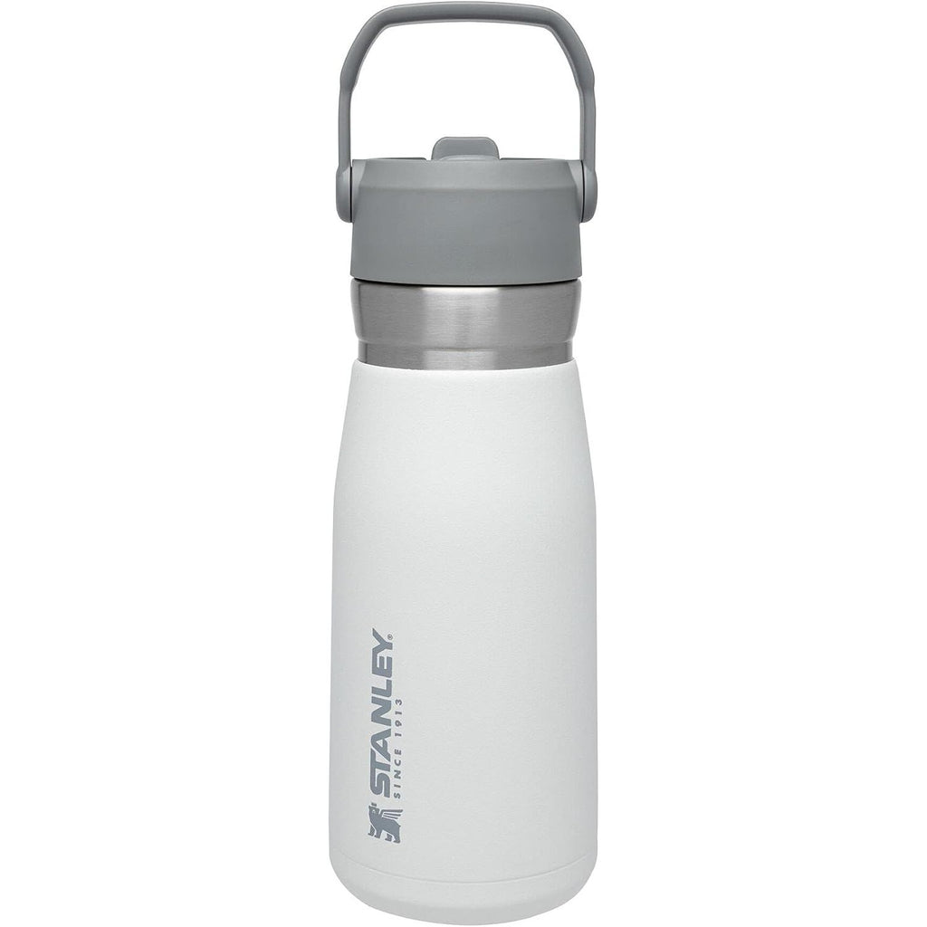 Stanley IceFlow Flip Straw Trinkflasche 17 oz | Integrierter Strohhalm für Reisen und Sport | Leicht und auslaufsicher | Isolierter Edelstahl | BPA-frei | Holzkohle