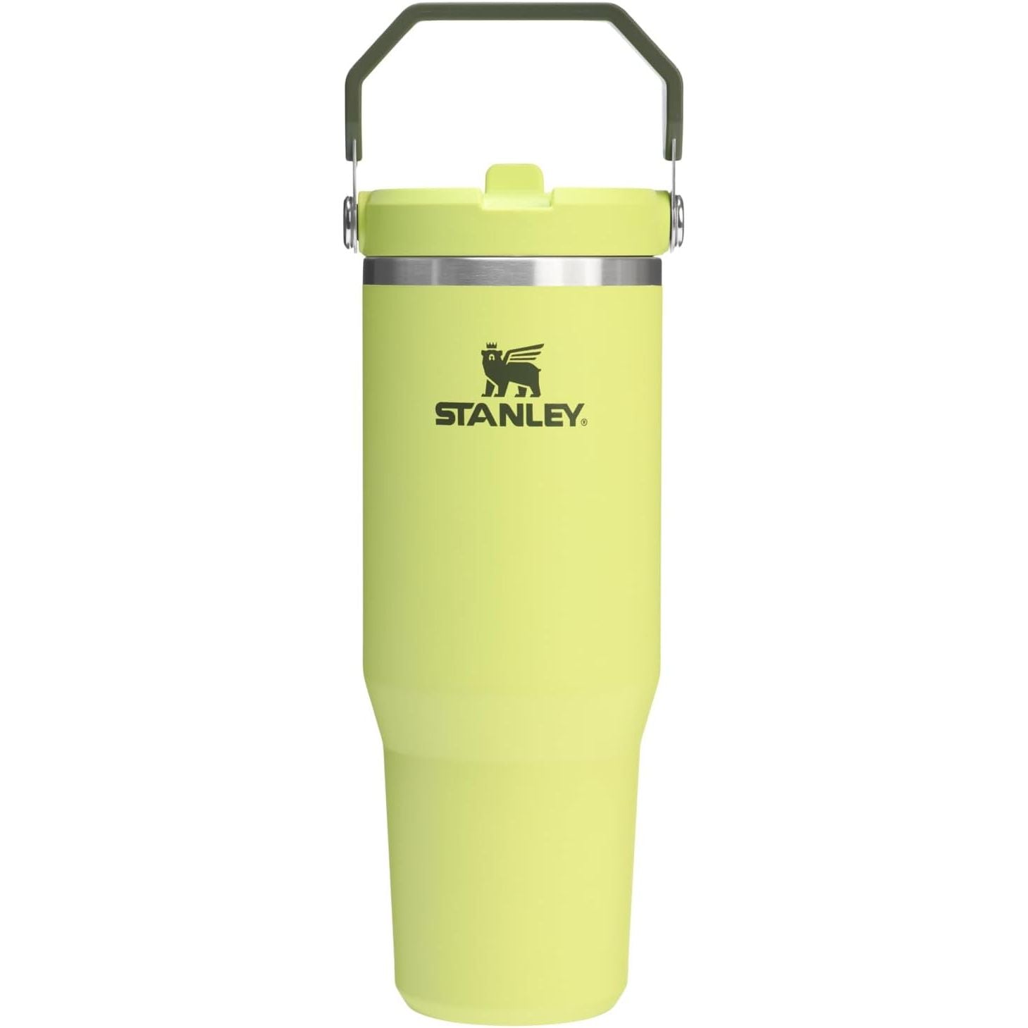 STANLEY IceFlow 2.0 Flip Straw Tumbler mit Griff 887 ml | Drehverschluss und Klappstrohhalm | Auslaufsichere Wasserflasche | Isolierter Edelstahl | BPA-frei | Rose Quarz 2.0