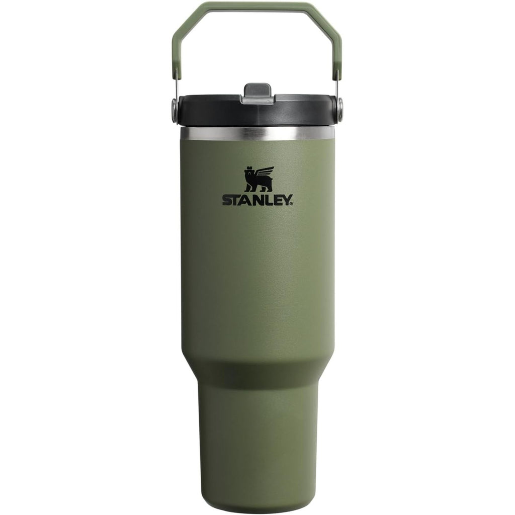 STANLEY IceFlow 2.0 Flip Straw Tumbler mit Griff 887 ml | Drehverschluss und Klappstrohhalm | Auslaufsichere Wasserflasche | Isolierter Edelstahl | BPA-frei | Rose Quarz 2.0