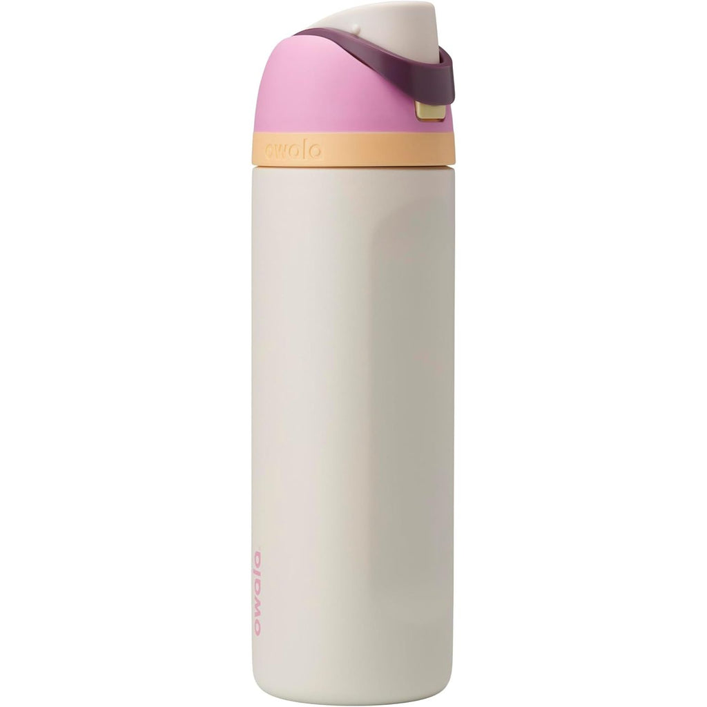Owala FreeSip Isolierte Edelstahl-Wasserflasche mit Strohhalm für Sport und Reise, BPA-frei, 950 ml, Foggy Tide