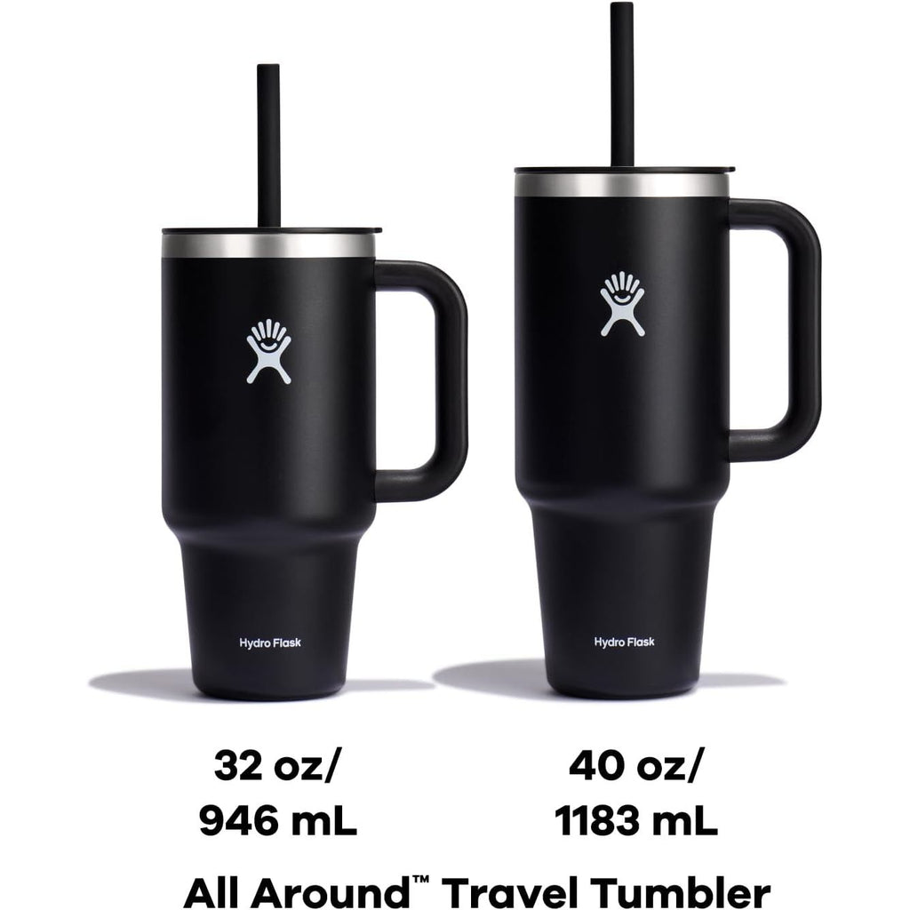 Hydro Flask Travel Tumbler mit Griff, Deckel und Trinkhalm – Isolierter Edelstahl, 40 Oz Trillium