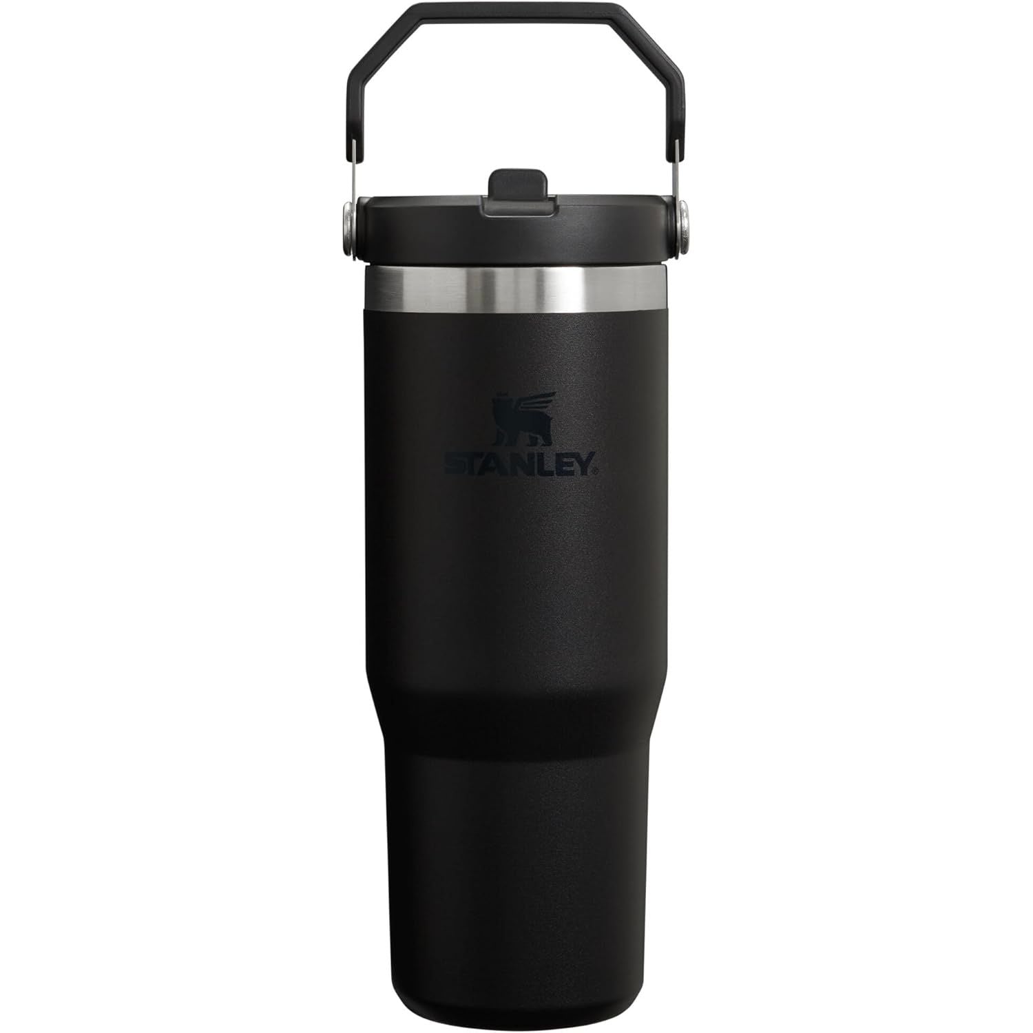 STANLEY IceFlow 2.0 Flip Straw Tumbler mit Griff 887 ml | Drehverschluss und Klappstrohhalm | Auslaufsichere Wasserflasche | Isolierter Edelstahl | BPA-frei | Rose Quarz 2.0