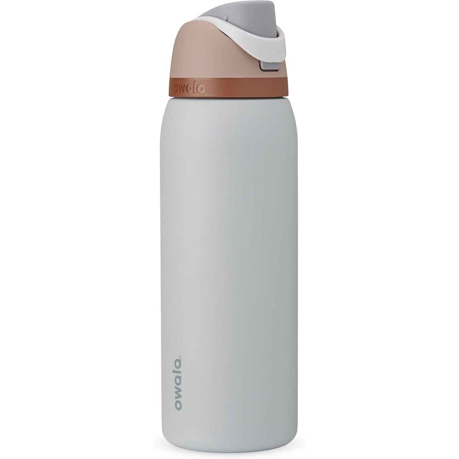 Owala FreeSip Isolierte Edelstahl-Wasserflasche mit Strohhalm für Sport und Reise, BPA-frei, 950 ml, Foggy Tide
