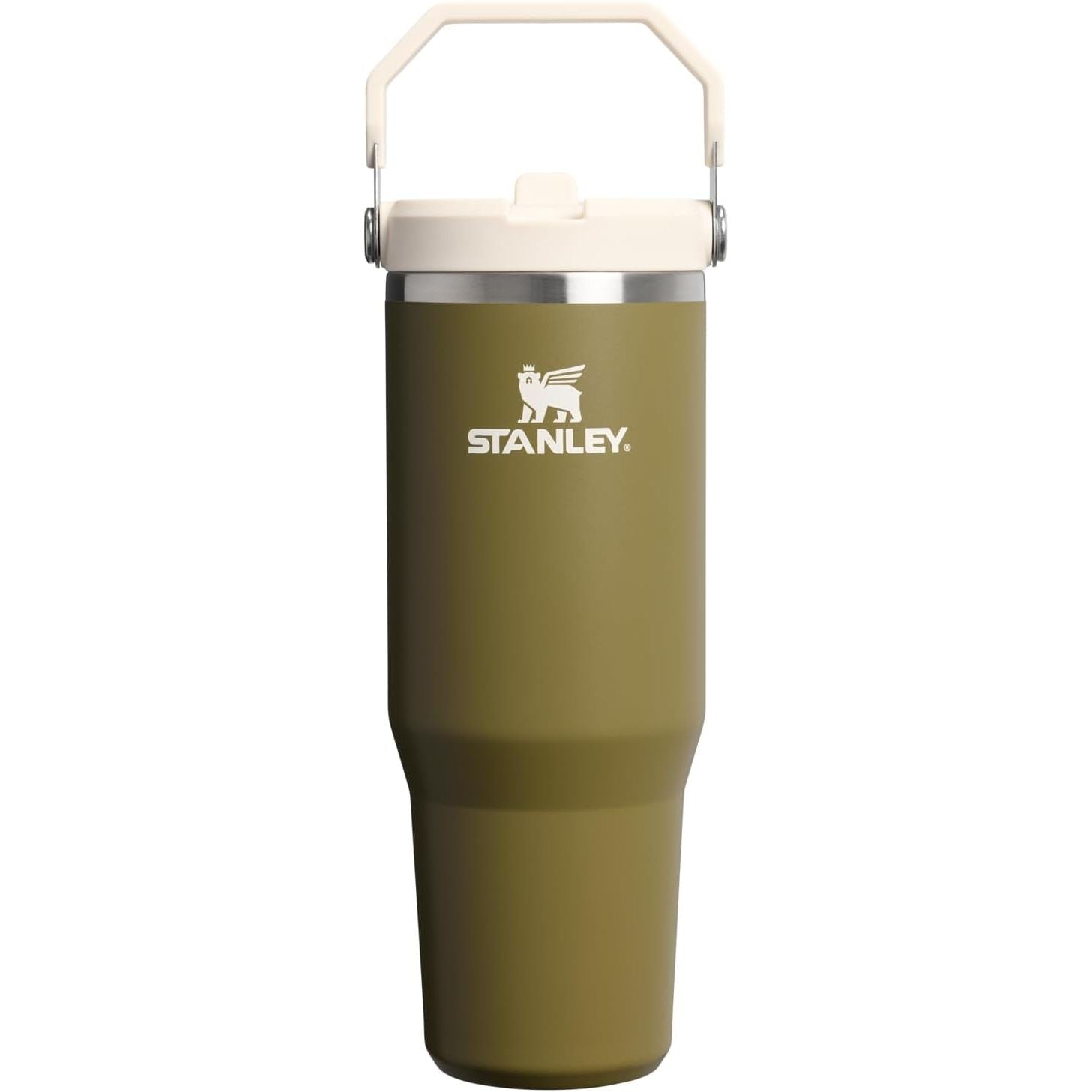 STANLEY IceFlow 2.0 Flip Straw Tumbler mit Griff 887 ml | Drehverschluss und Klappstrohhalm | Auslaufsichere Wasserflasche | Isolierter Edelstahl | BPA-frei | Rose Quarz 2.0