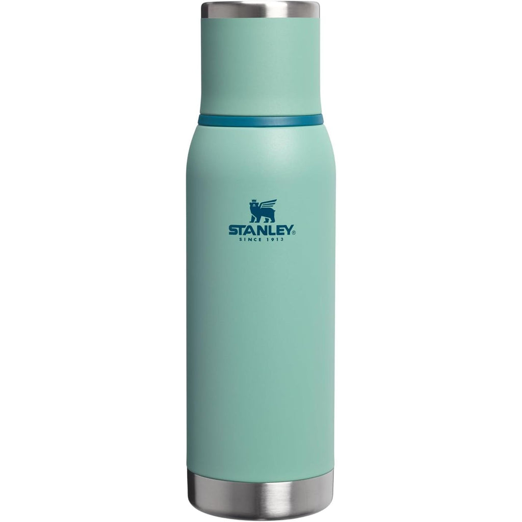 Stanley Adventure-To-Go Vakuumflasche 1,1 l | Weithals mit auslaufsicherem Tassendeckel | Hält Getränke heiß oder kalt | Kompakt für Reisen | Isolierte Edelstahl-Thermflasche | BPA-frei | Spring Green