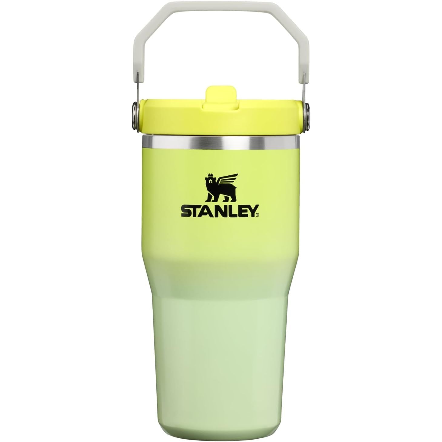 STANLEY IceFlow 2.0 Flip Straw Tumbler mit Griff 887 ml | Drehverschluss und Klappstrohhalm | Auslaufsichere Wasserflasche | Isolierter Edelstahl | BPA-frei | Rose Quarz 2.0