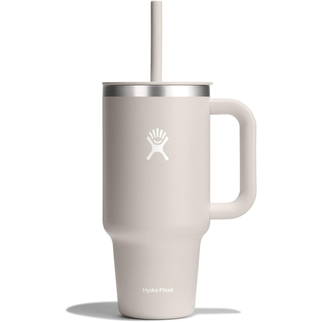 Hydro Flask Travel Tumbler mit Griff, Deckel und Trinkhalm – Isolierter Edelstahl, 40 Oz Trillium