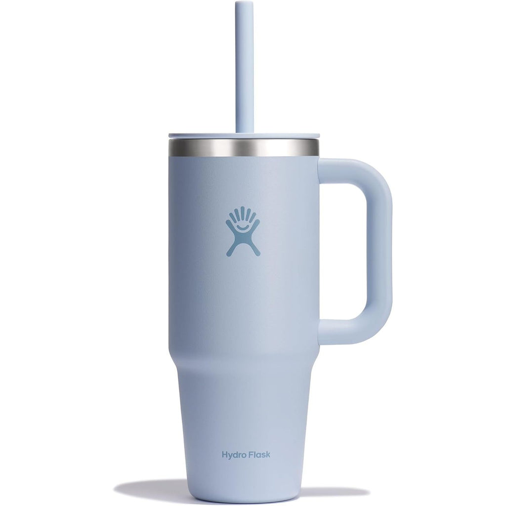 Hydro Flask Travel Tumbler mit Griff, Deckel und Trinkhalm – Isolierter Edelstahl, 40 Oz Trillium