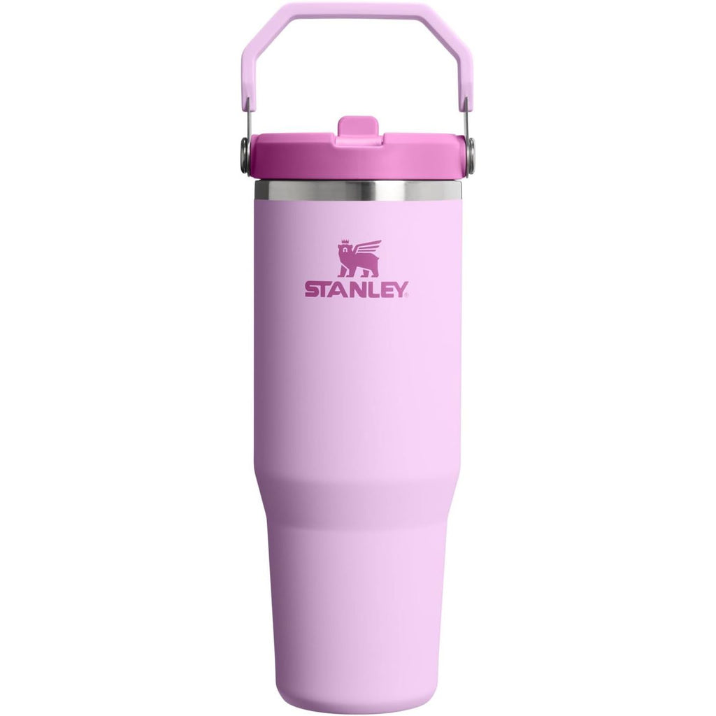 STANLEY IceFlow 2.0 Flip Straw Tumbler mit Griff 887 ml | Drehverschluss und Klappstrohhalm | Auslaufsichere Wasserflasche | Isolierter Edelstahl | BPA-frei | Rose Quarz 2.0