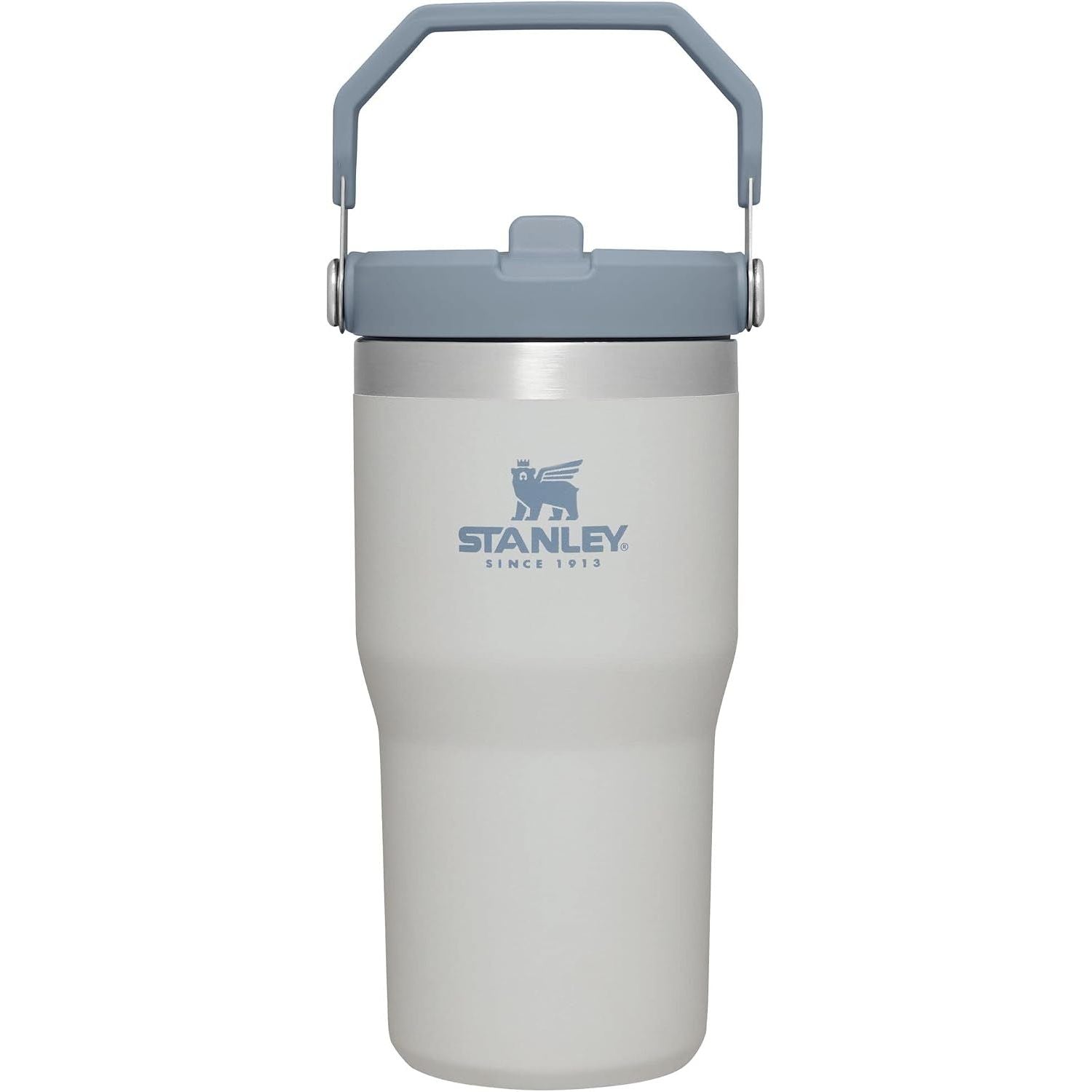 STANLEY IceFlow 2.0 Flip Straw Tumbler mit Griff 887 ml | Drehverschluss und Klappstrohhalm | Auslaufsichere Wasserflasche | Isolierter Edelstahl | BPA-frei | Rose Quarz 2.0